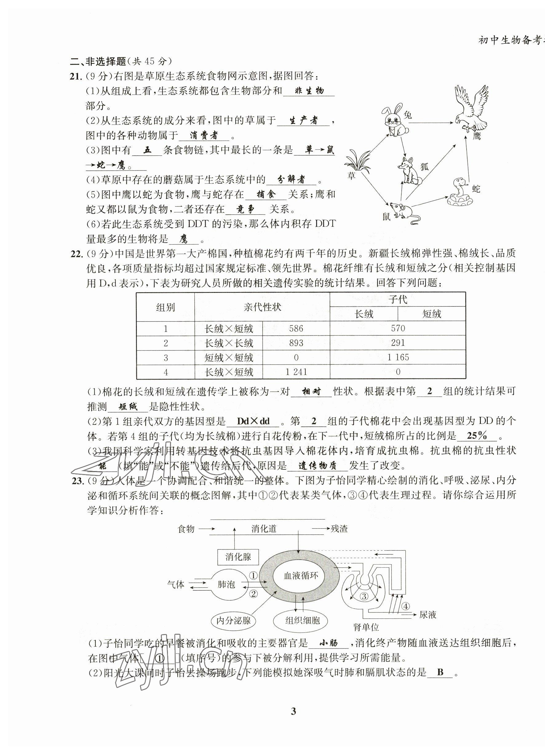 2023年初中生物學科能力培養與備考指導北師大版 第3頁