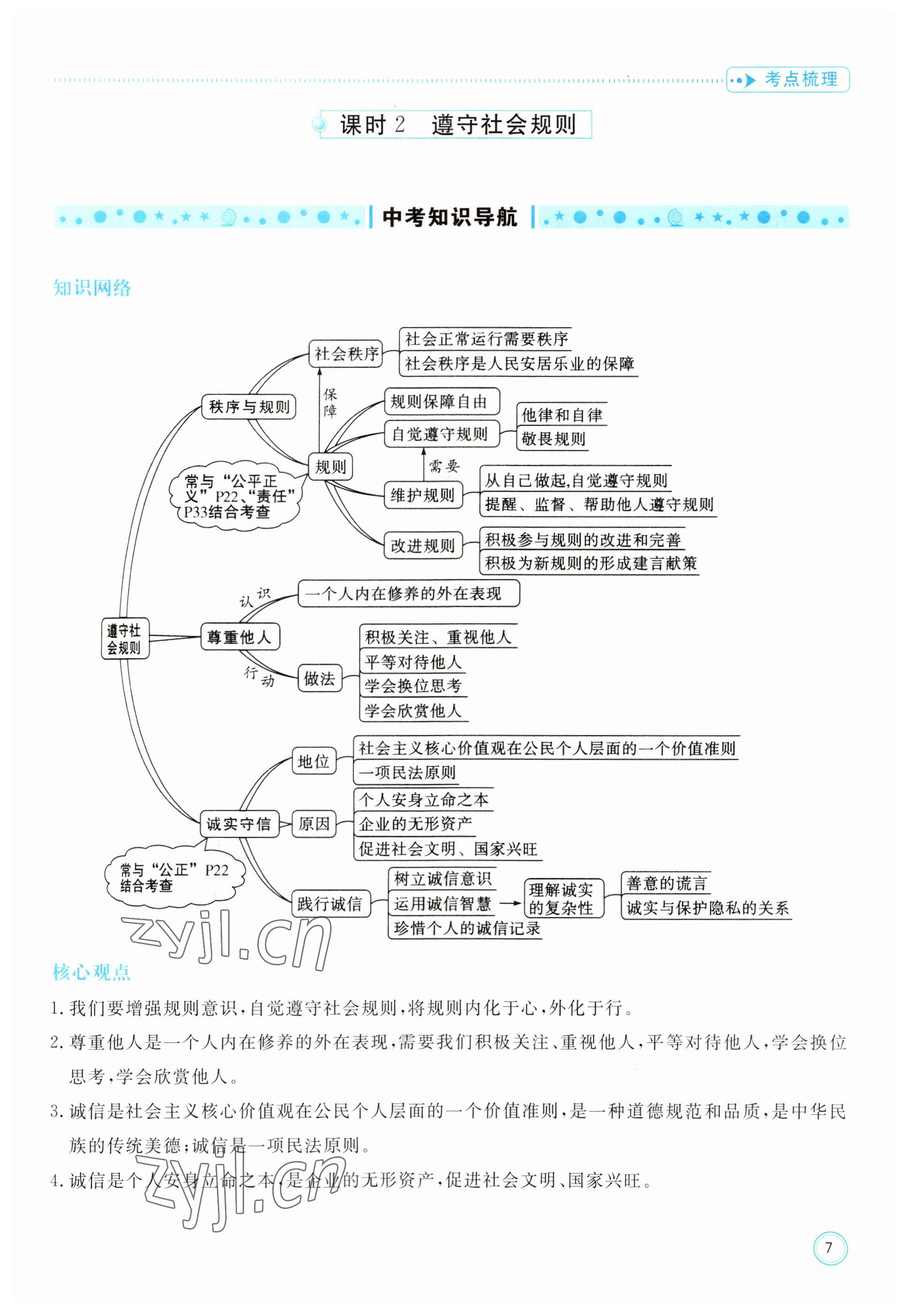 2023年冀考金榜中考總復習優(yōu)化設計道德與法治 參考答案第7頁