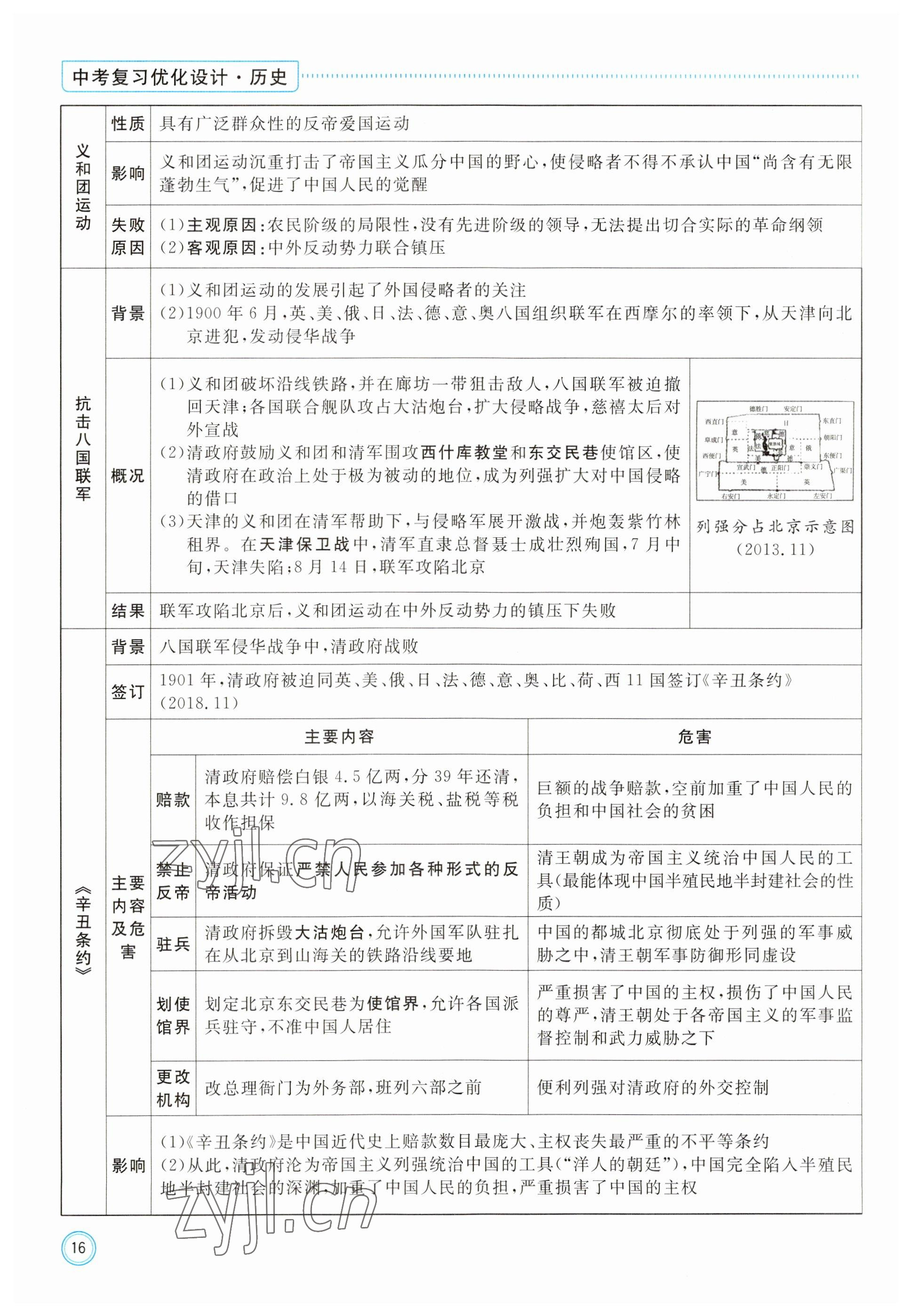 2023年冀考金榜中考總復(fù)習(xí)優(yōu)化設(shè)計歷史 參考答案第16頁