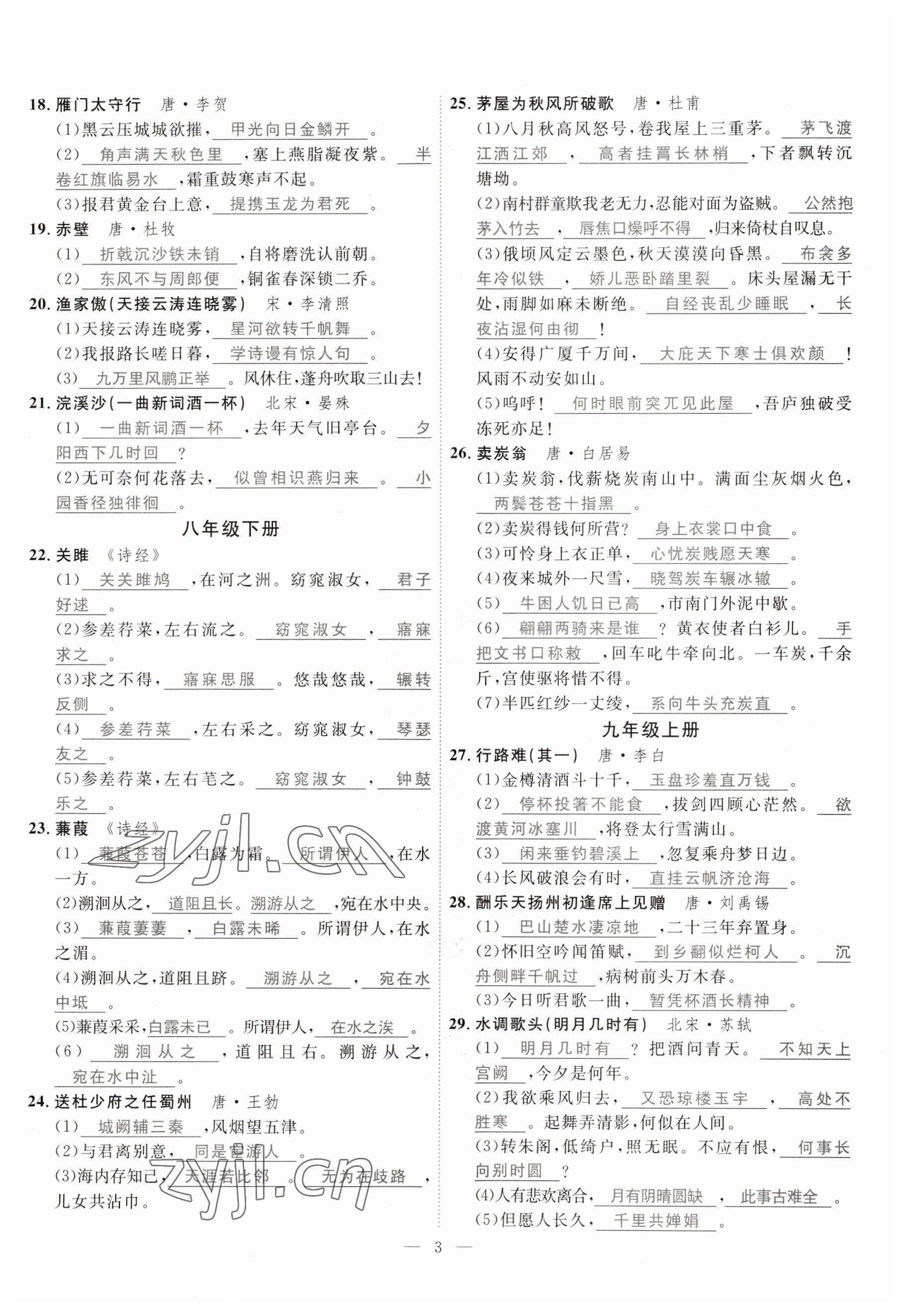 2023年冀考金榜中考總復(fù)習(xí)優(yōu)化設(shè)計(jì)語(yǔ)文 參考答案第13頁(yè)