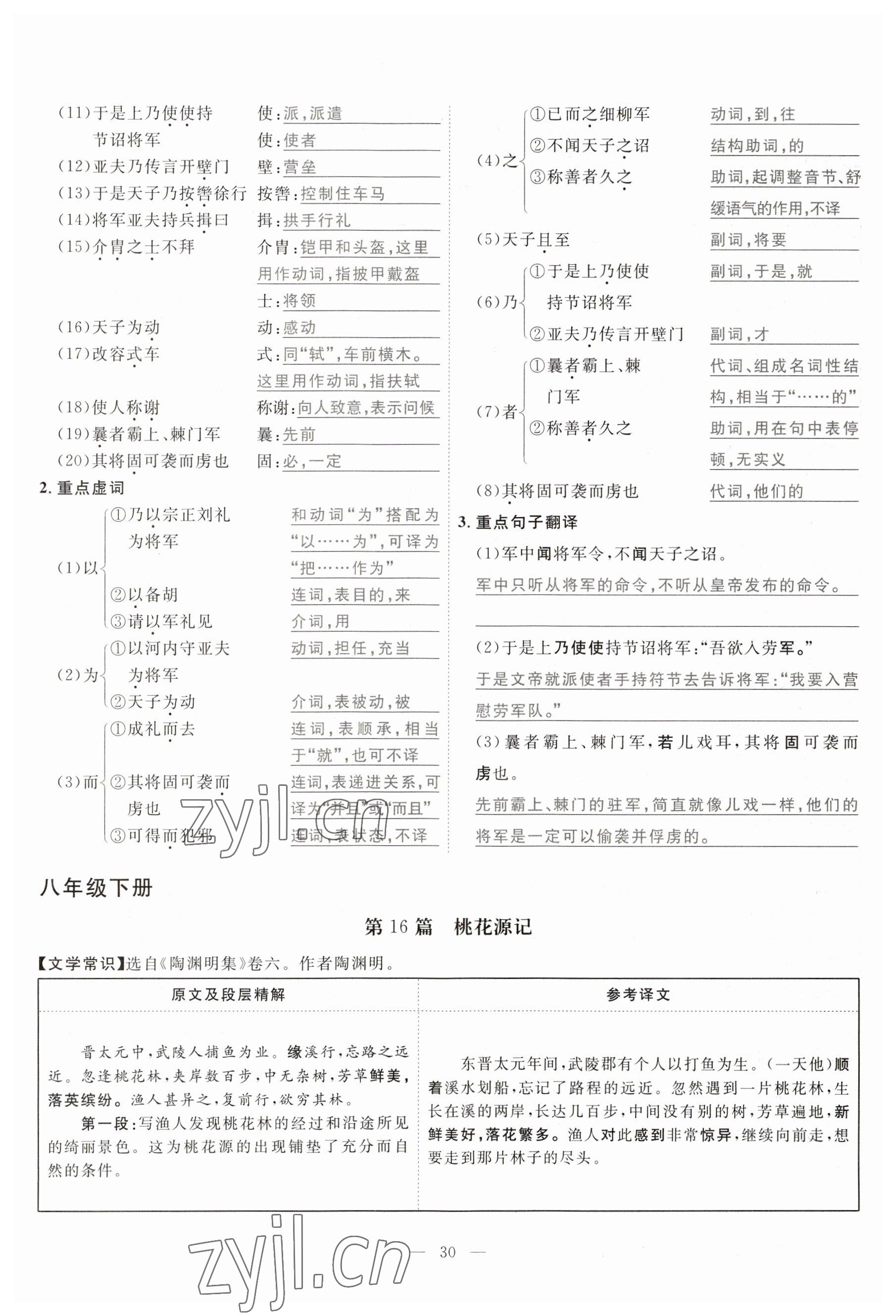 2023年冀考金榜中考總復(fù)習(xí)優(yōu)化設(shè)計(jì)語文 參考答案第87頁