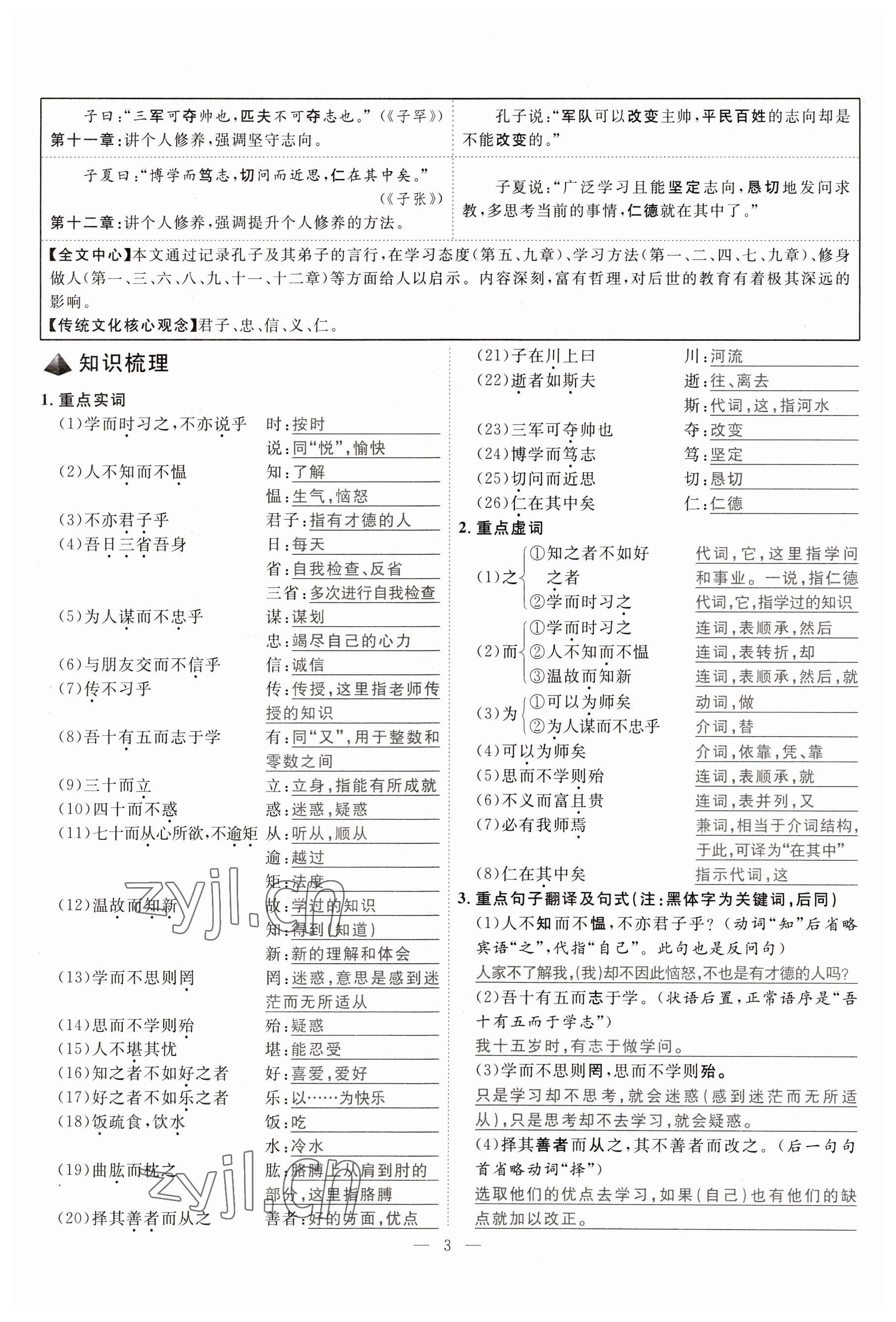 2023年冀考金榜中考總復(fù)習(xí)優(yōu)化設(shè)計語文 參考答案第6頁