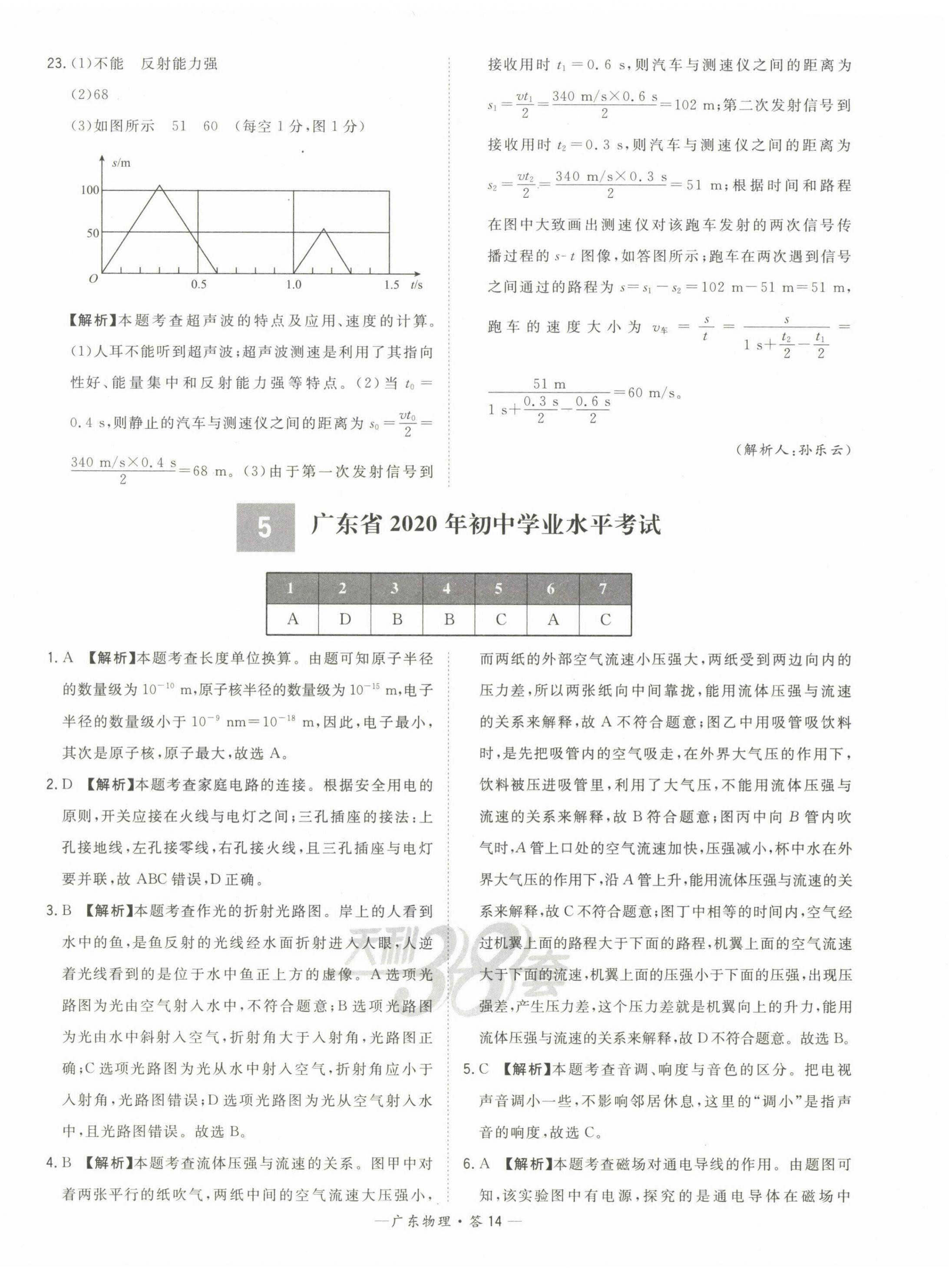 2023年天利38套中考試題精選物理廣東專版 第16頁(yè)