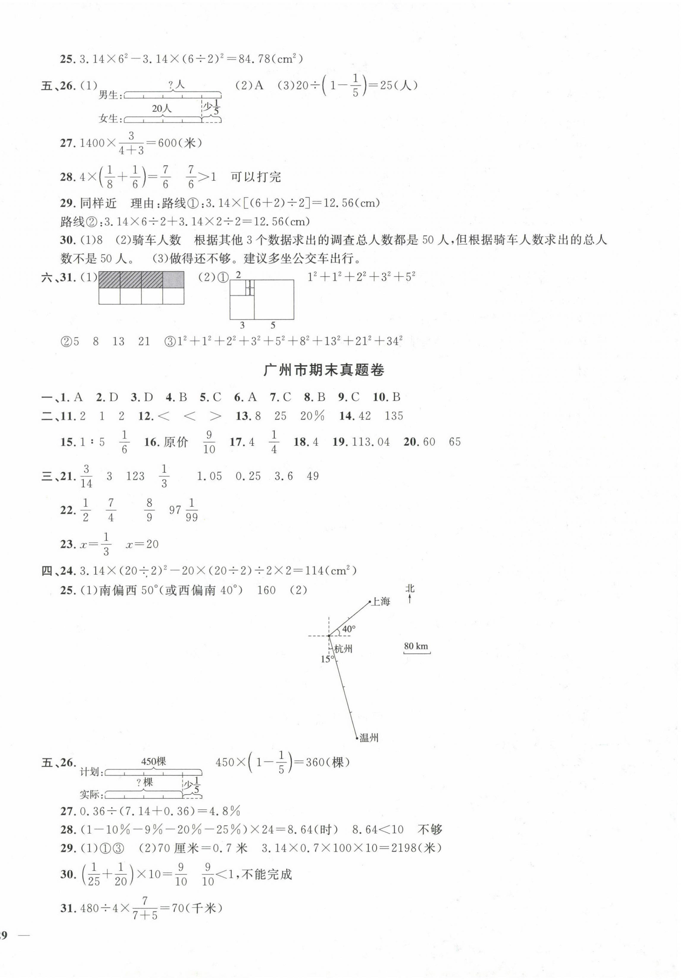 2022年陽光同學(xué)期末復(fù)習(xí)15天沖刺100分六年級數(shù)學(xué)上冊人教版 第2頁