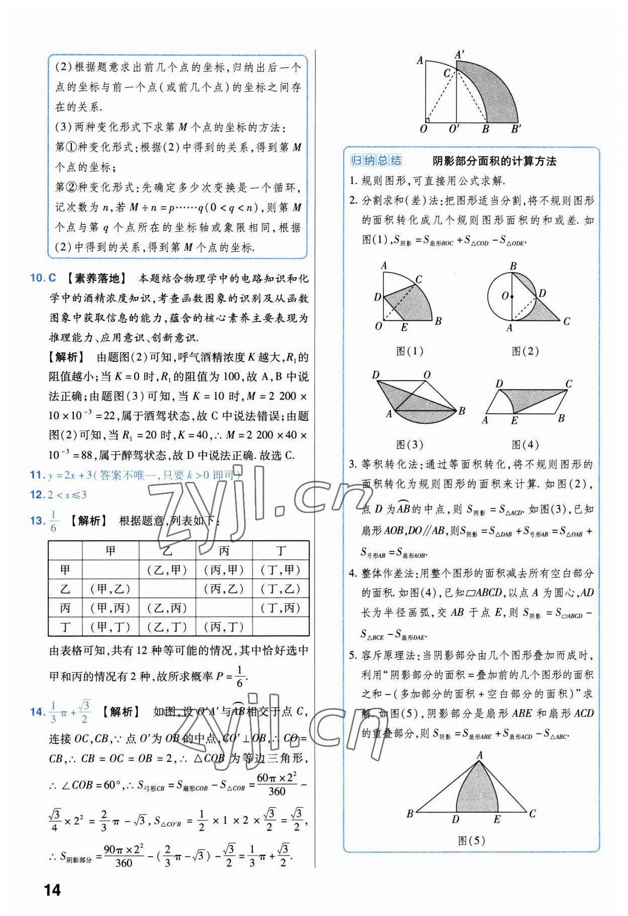 2023年金考卷中考試卷匯編45套數(shù)學(xué) 第14頁