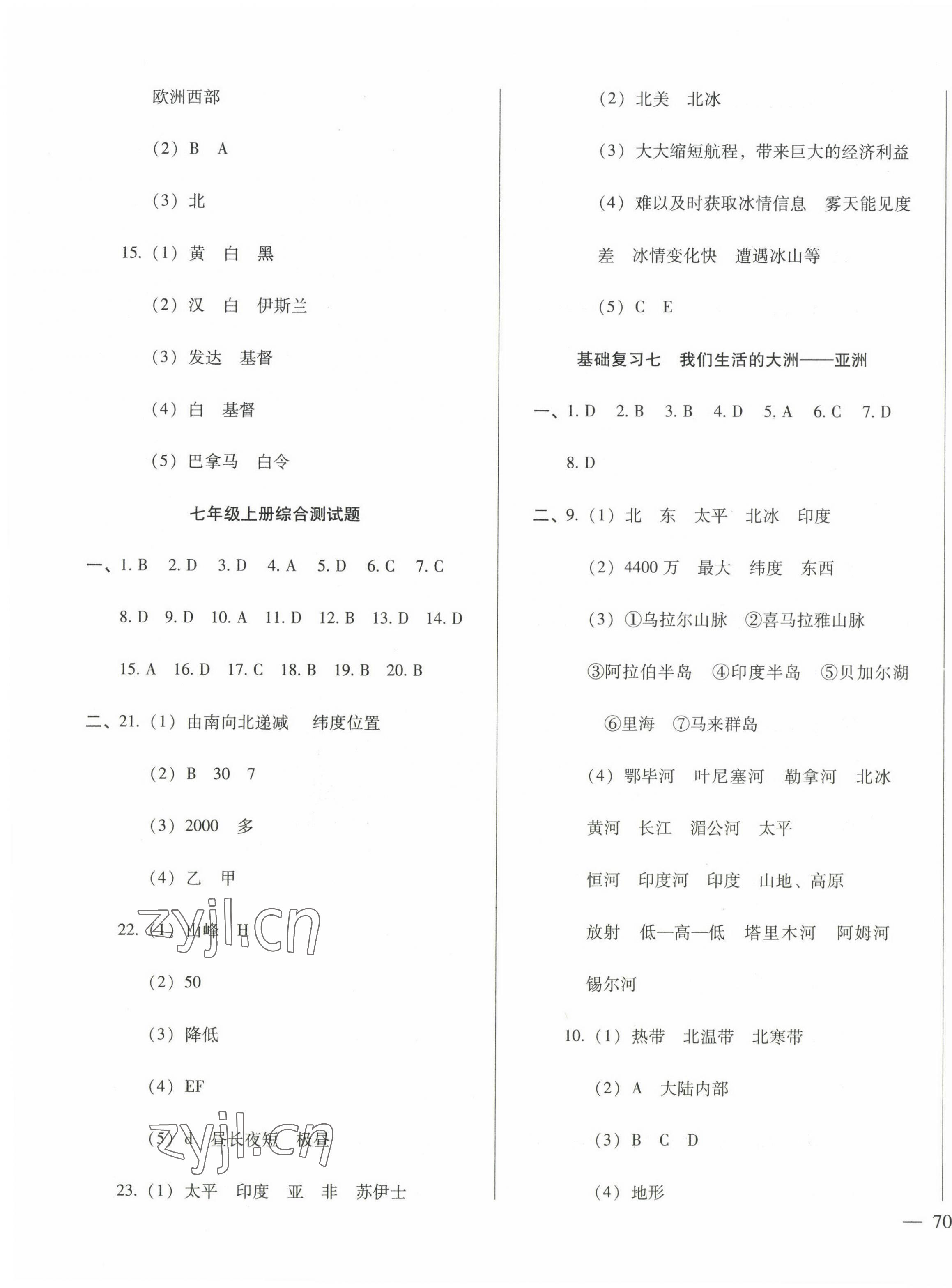 2023年名校試題調(diào)研中考總復(fù)習地理 第3頁