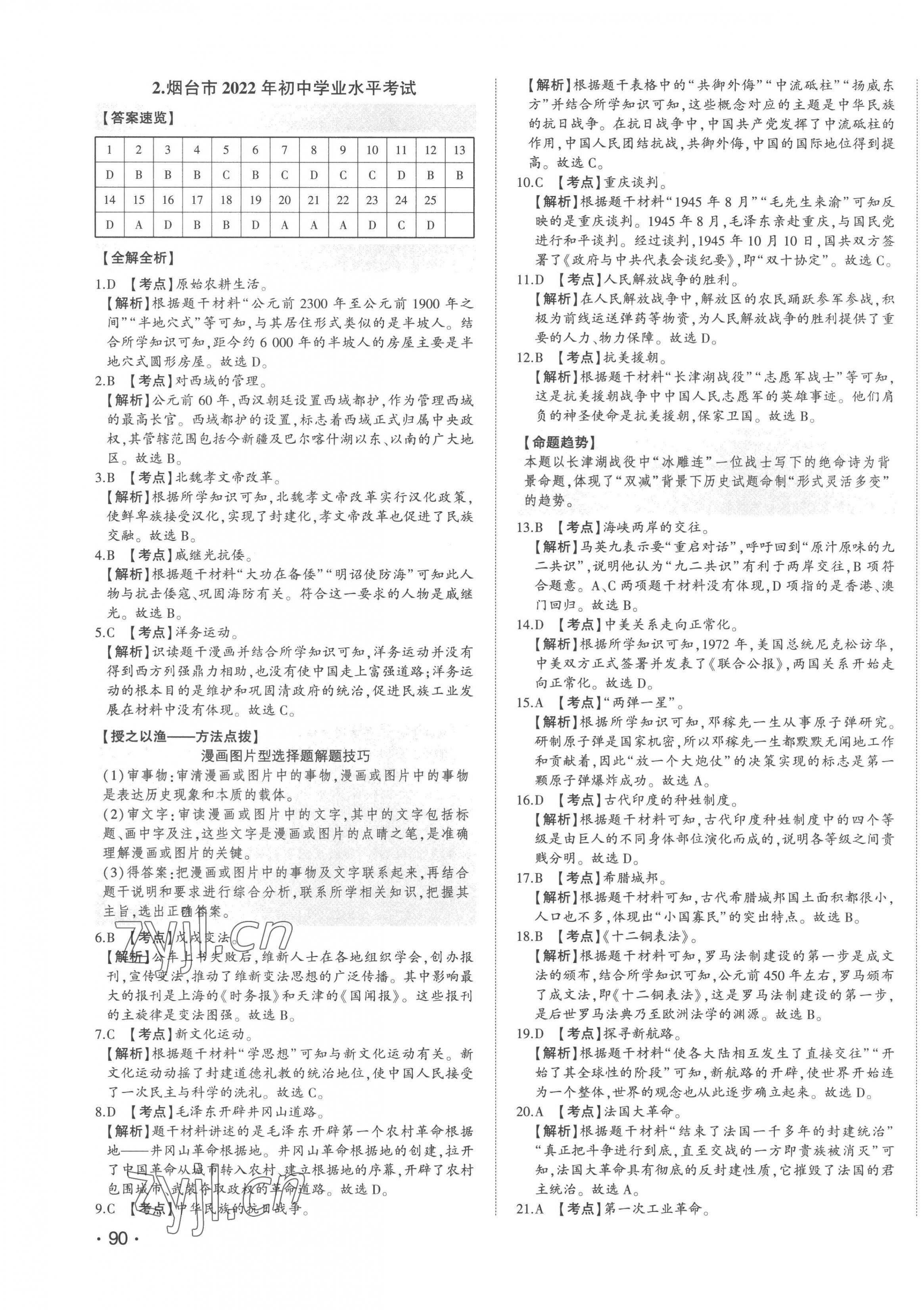 2023年智樂(lè)星中考中考真題匯編歷史山東專版&nbsp;第3頁(yè)