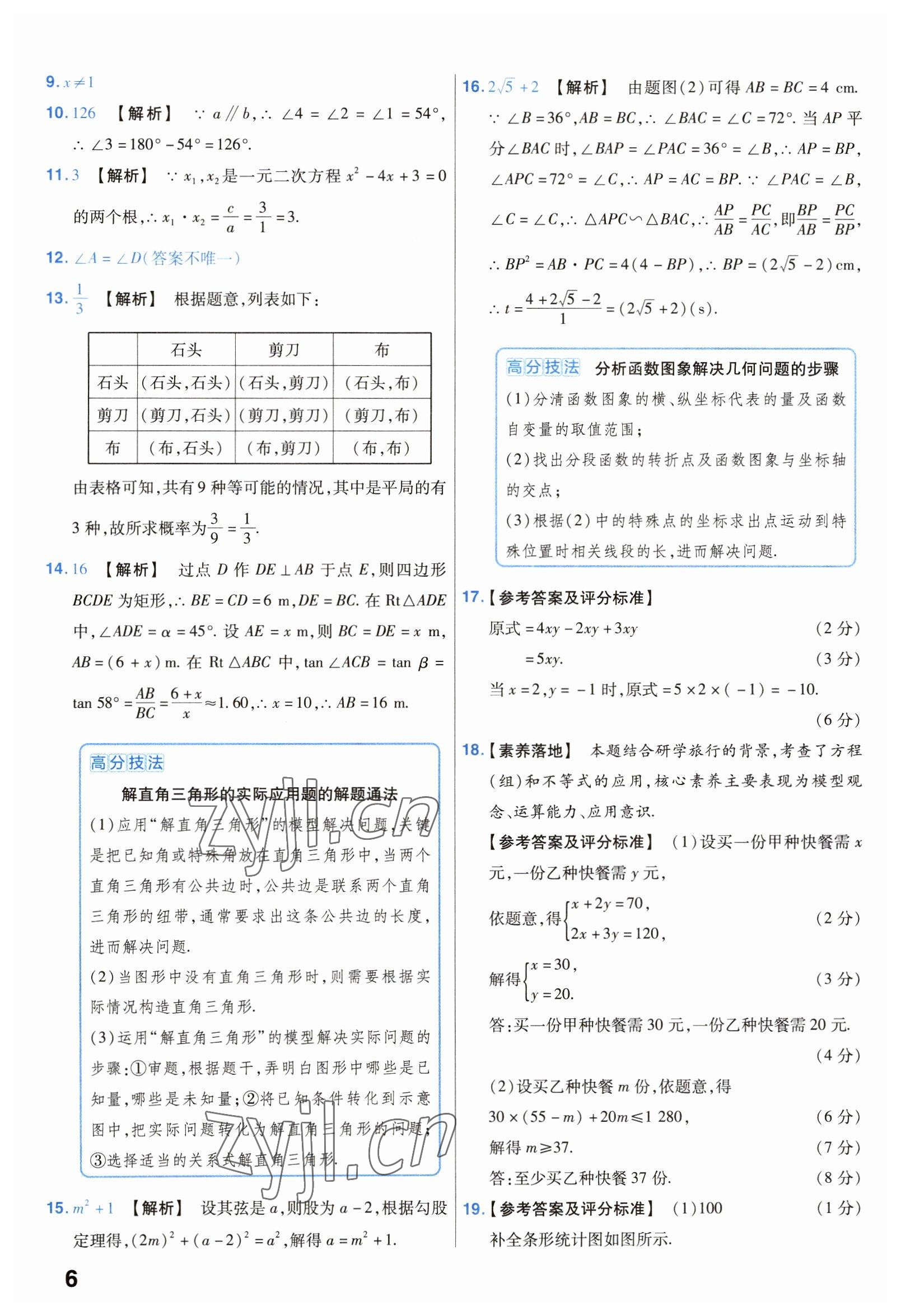 2023年金考卷45套匯編數(shù)學(xué)湖北專版 第6頁