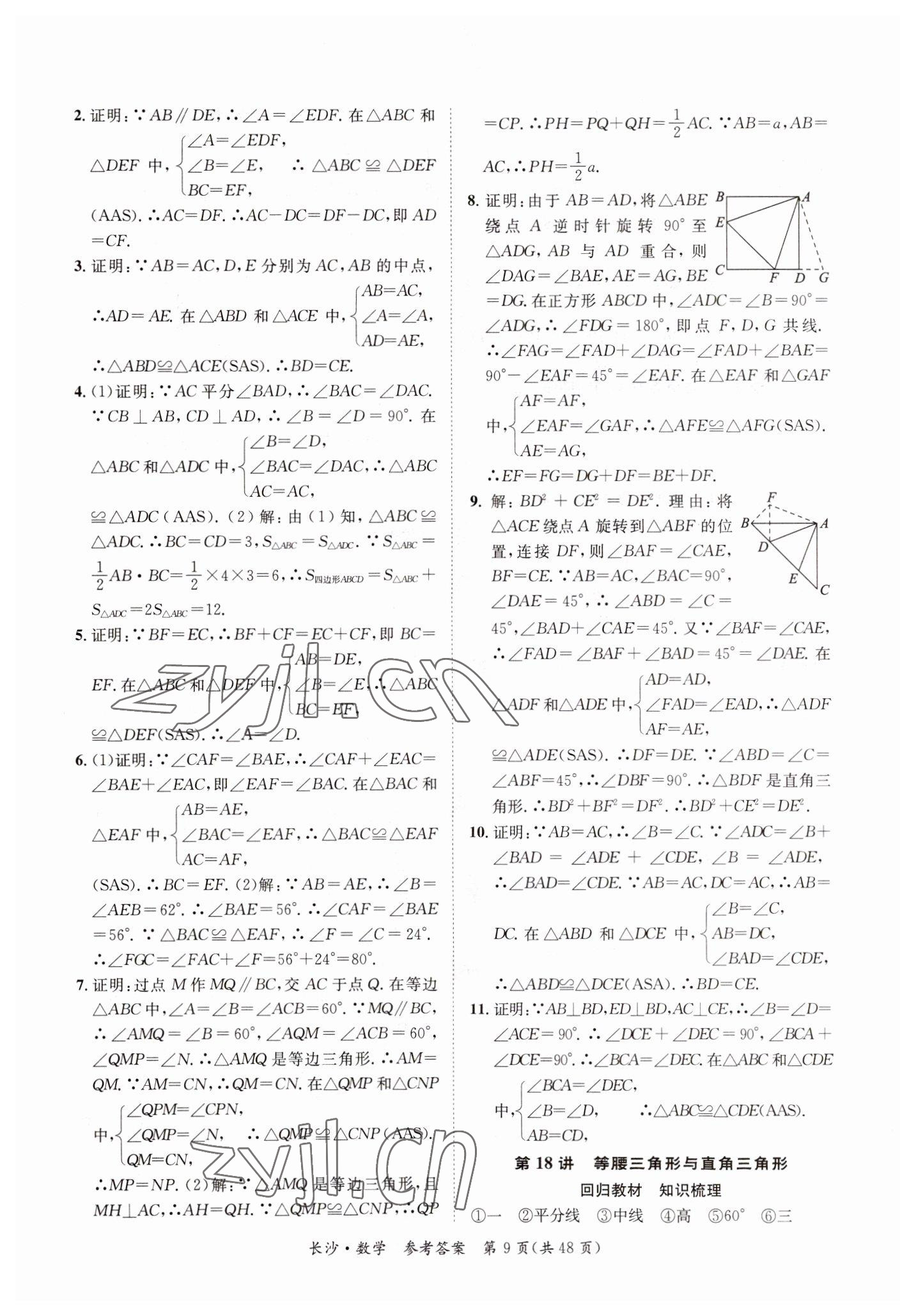 2023年星城中考數(shù)學(xué)長沙專版 第9頁