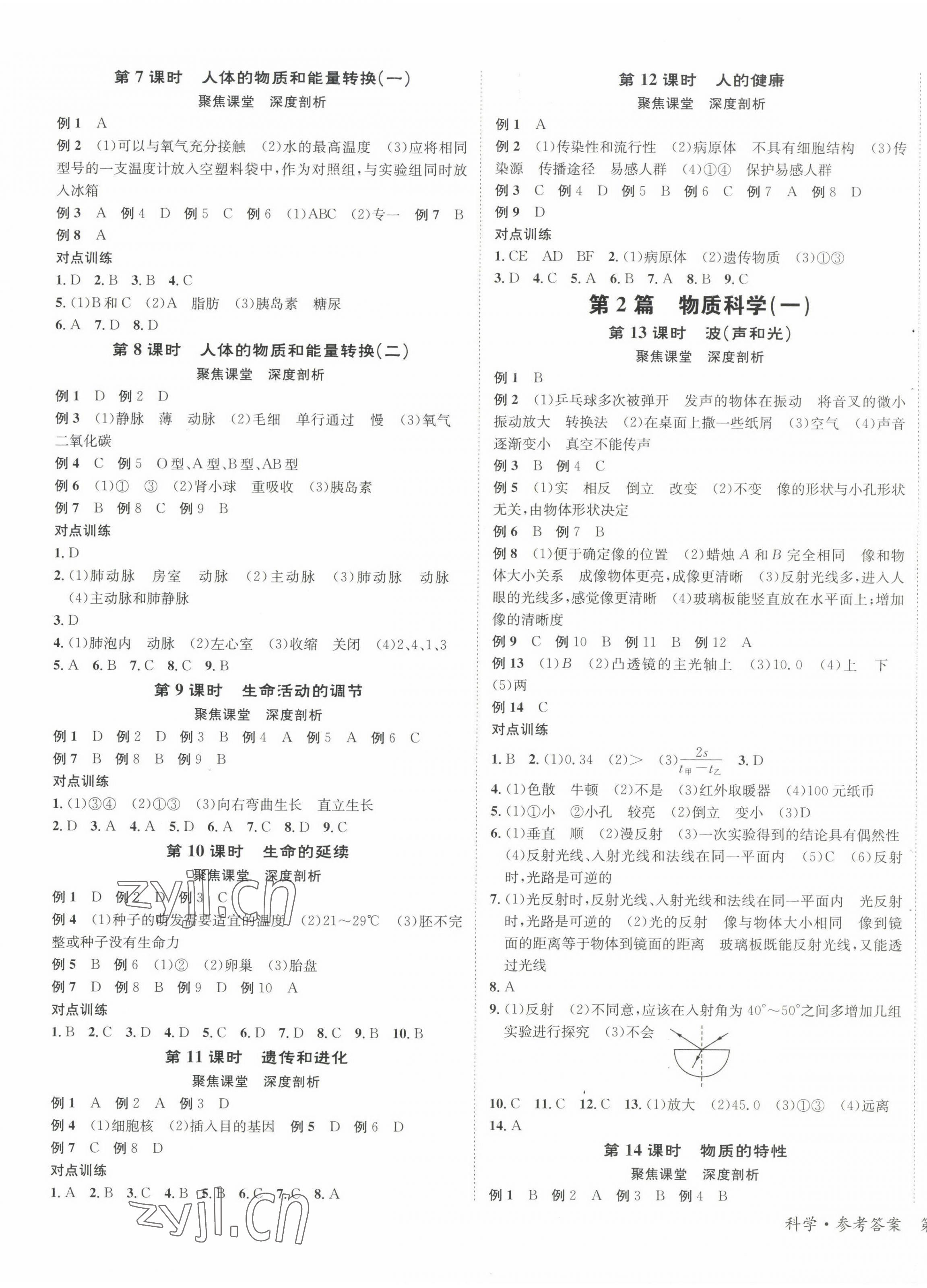 2023年國華圖書中考拐點(diǎn)科學(xué)浙江專版 第9頁