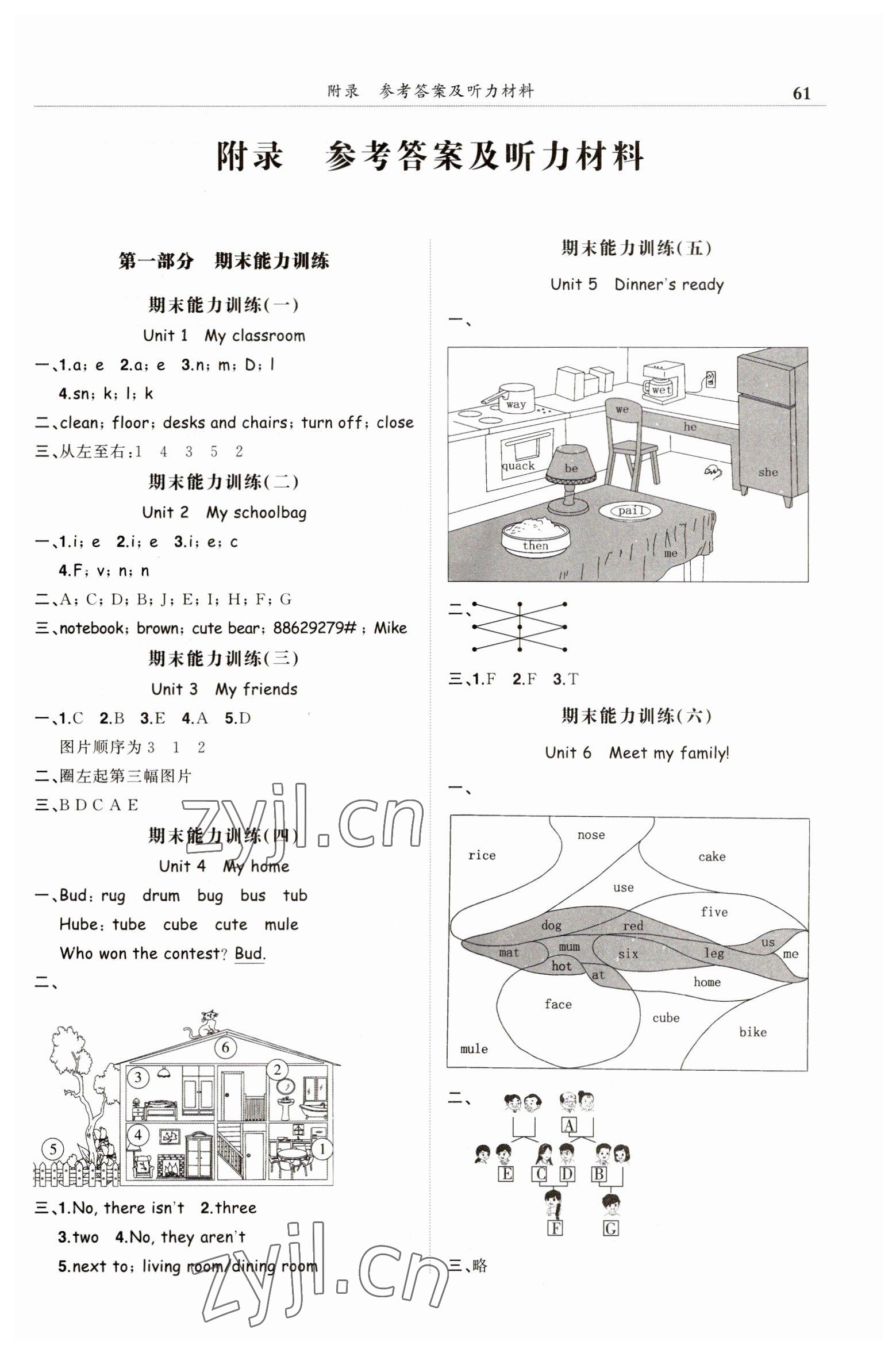 2022年黃岡小狀元滿分沖刺微測(cè)驗(yàn)四年級(jí)英語(yǔ)上冊(cè)人教版 第1頁(yè)