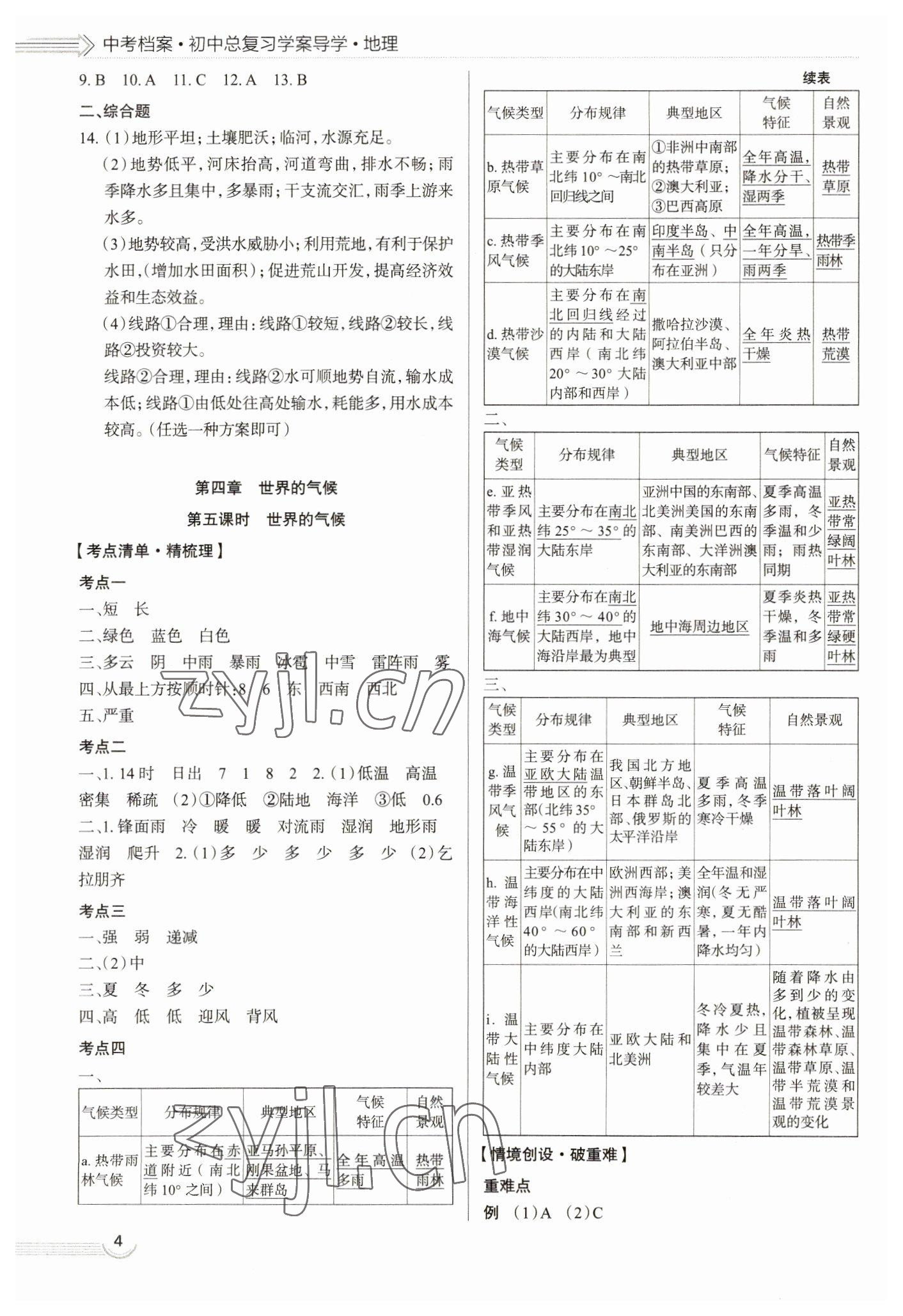 2023年中考檔案地理青島專版 第4頁