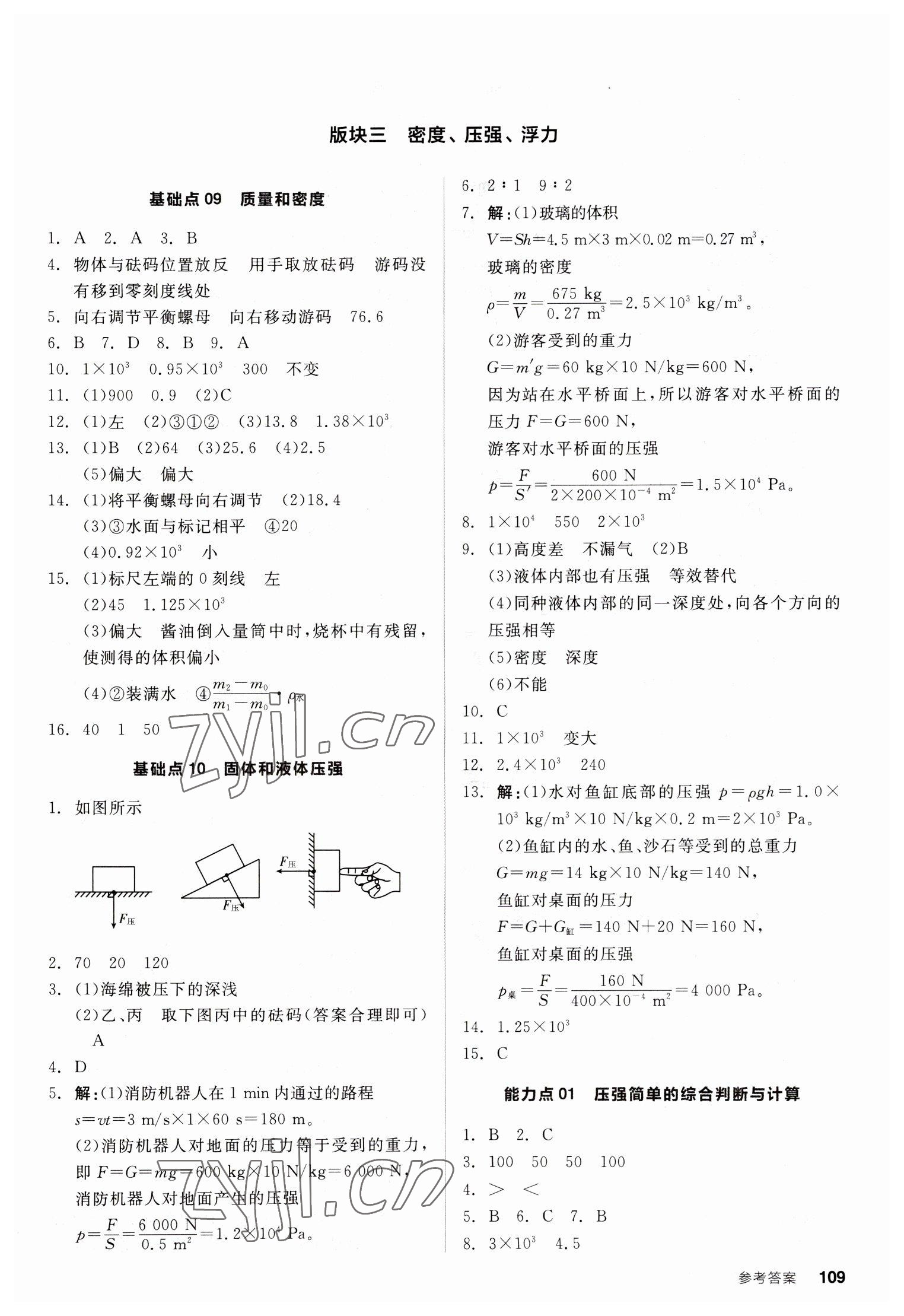 2023年全品新中考穩(wěn)拿基礎(chǔ)分物理 第5頁