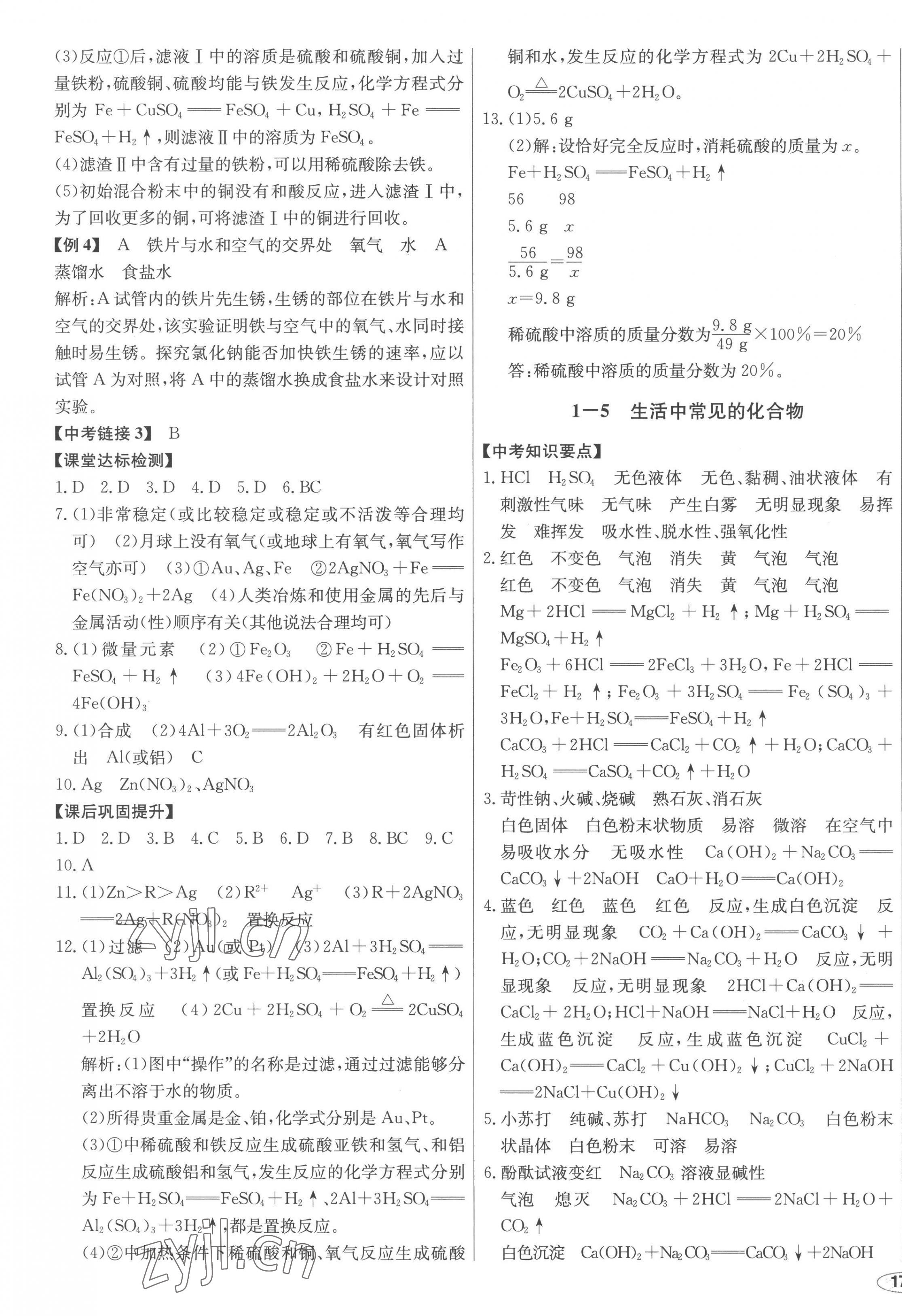 2023年中考檔案化學(xué)青島專版 第5頁