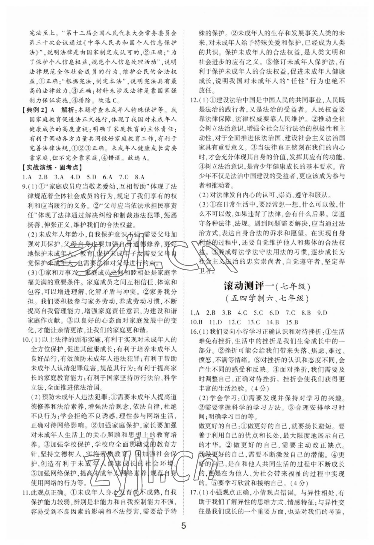 2023年初中總復習手冊道德與法治山東科學技術出版社 第5頁