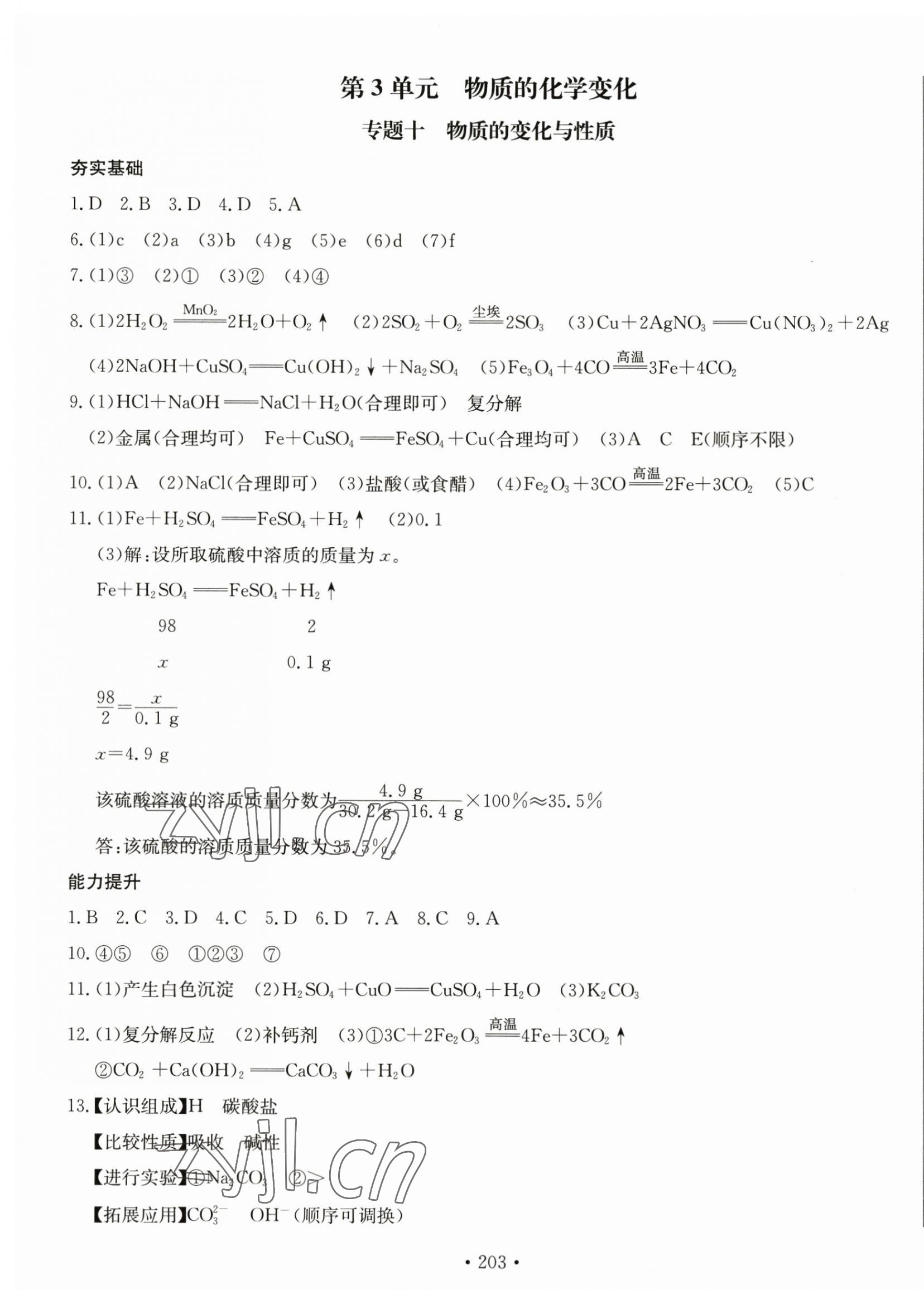 2023年中考档案化学B版青岛专版 第7页