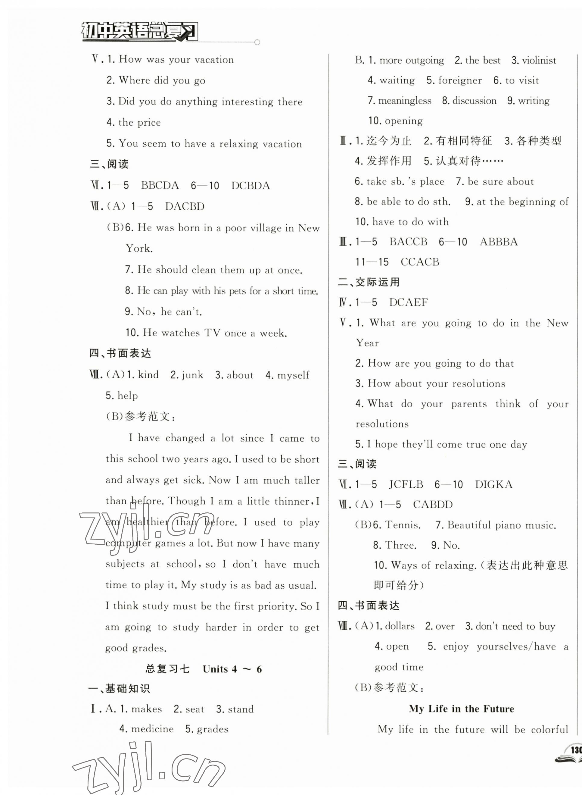 2023年勝券在握初中總復(fù)習(xí)英語人教版吉林專版 第5頁