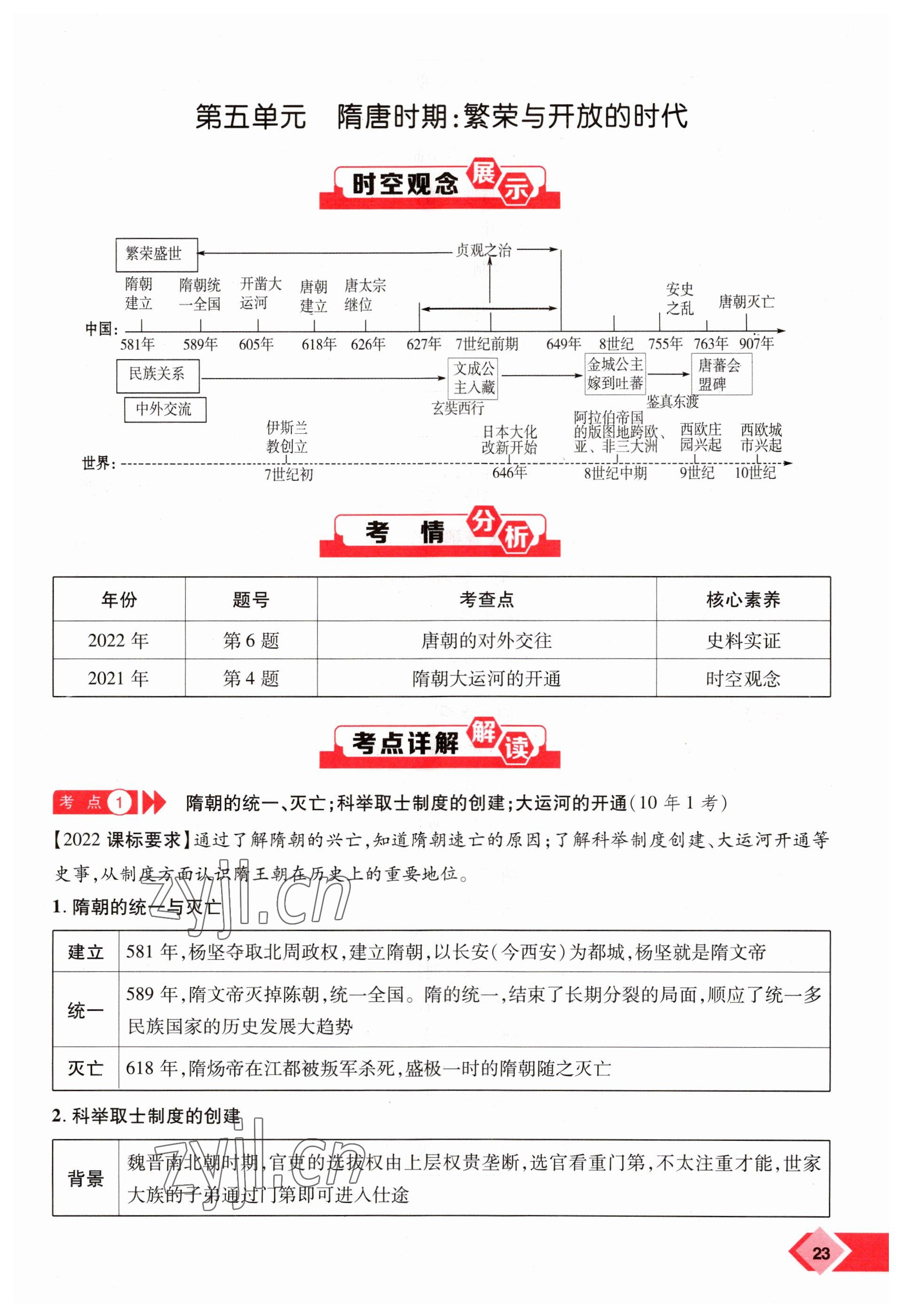 2023年新思路鄭州大學出版社歷史河南專版 參考答案第23頁