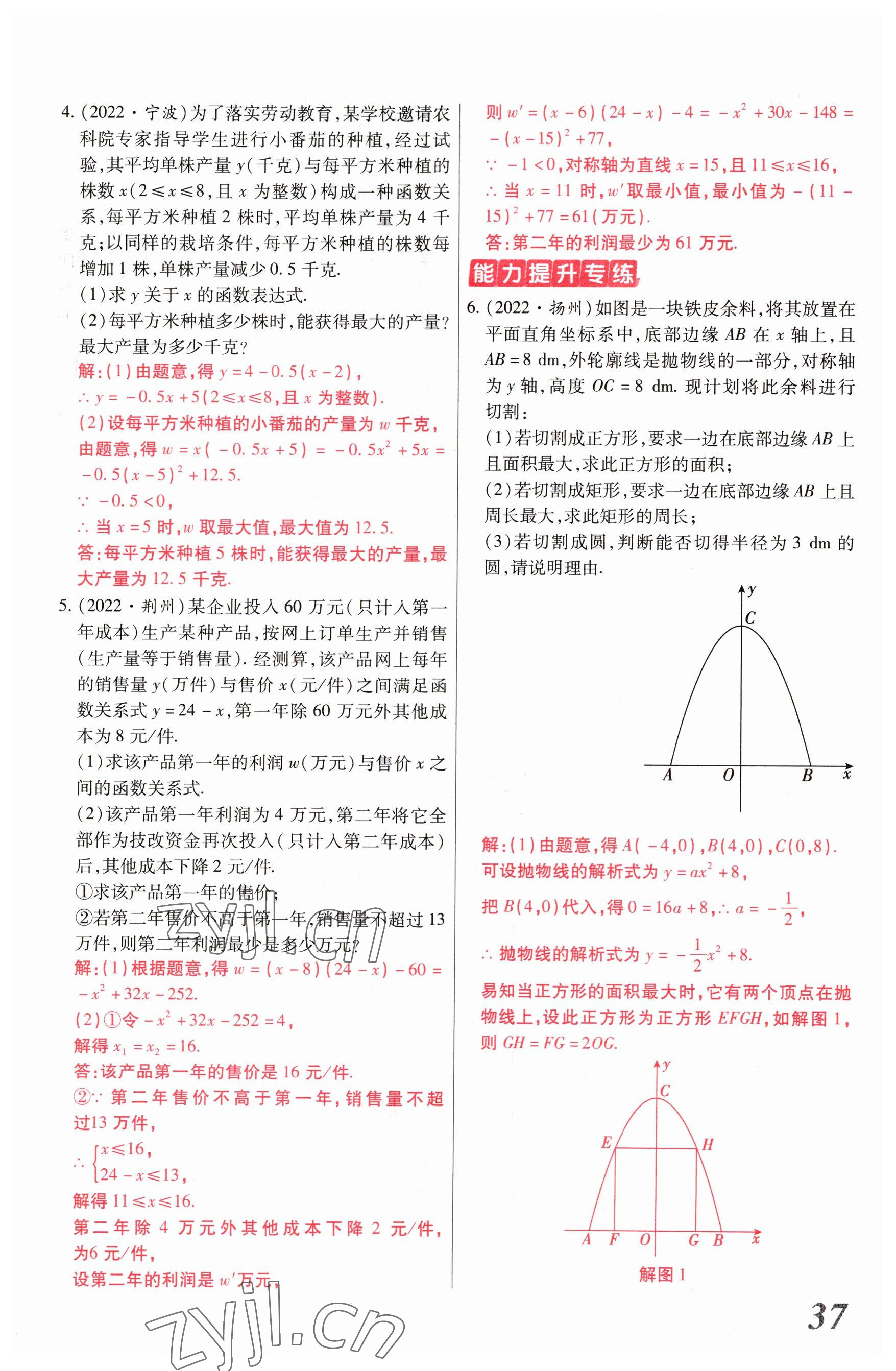 2023年新思路鄭州大學出版社數學河南專版 參考答案第36頁