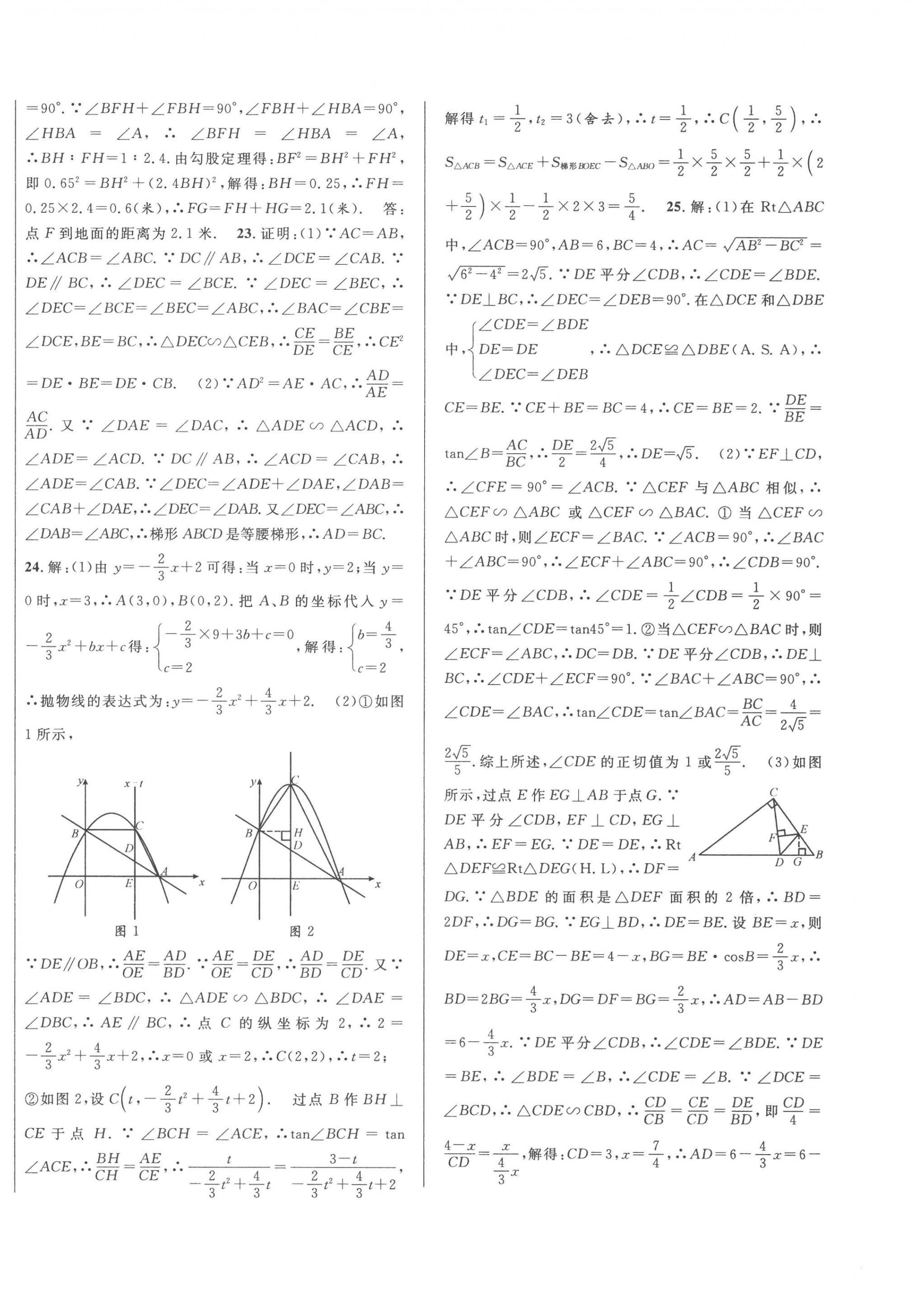 2023年中考一模卷实战真题卷数学 第36页