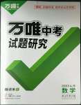 2023年万唯中考试题研究数学山东专用