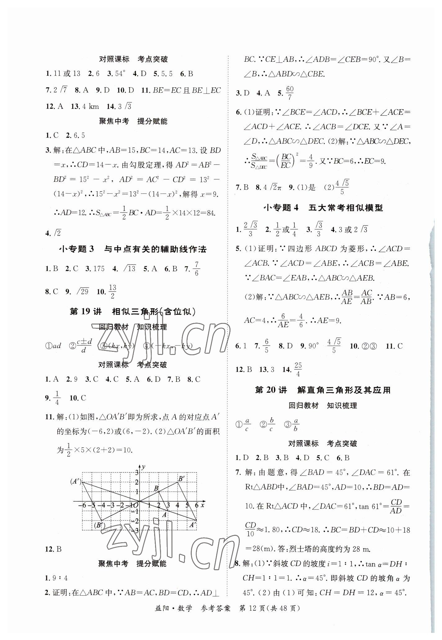 2023年國華考試中考總動員數(shù)學(xué)益陽專版 第12頁