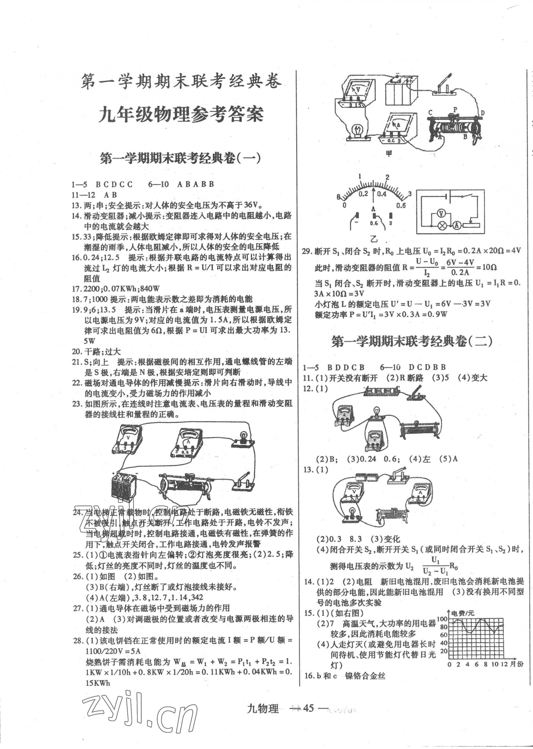 2022年河東教育聯(lián)考經(jīng)典卷九年級物理上冊人教版 第1頁