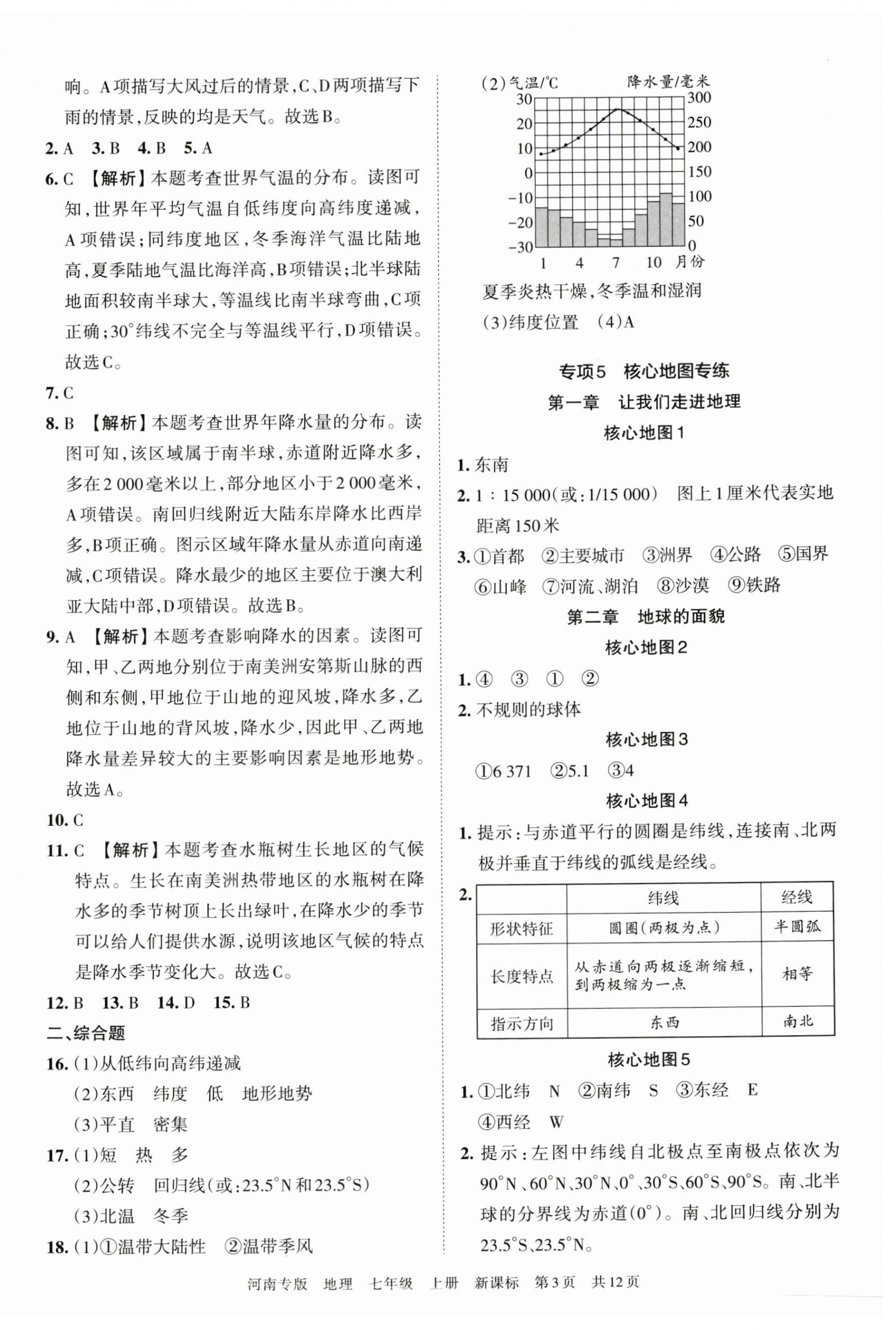 2022年王朝霞各地期末試卷精選七年級(jí)地理上冊(cè)新課標(biāo)版河南專版 第3頁