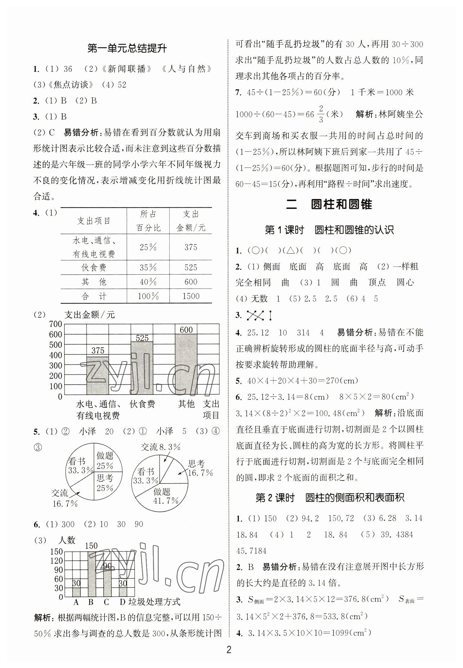 2023年通城學(xué)典課時(shí)作業(yè)本六年級(jí)數(shù)學(xué)下冊(cè)蘇教版江蘇專版 第2頁