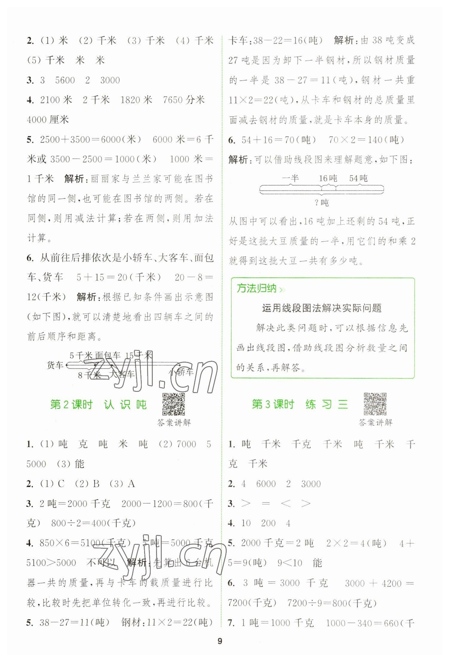 2023年拔尖特訓(xùn)三年級數(shù)學(xué)下冊蘇教版 參考答案第9頁