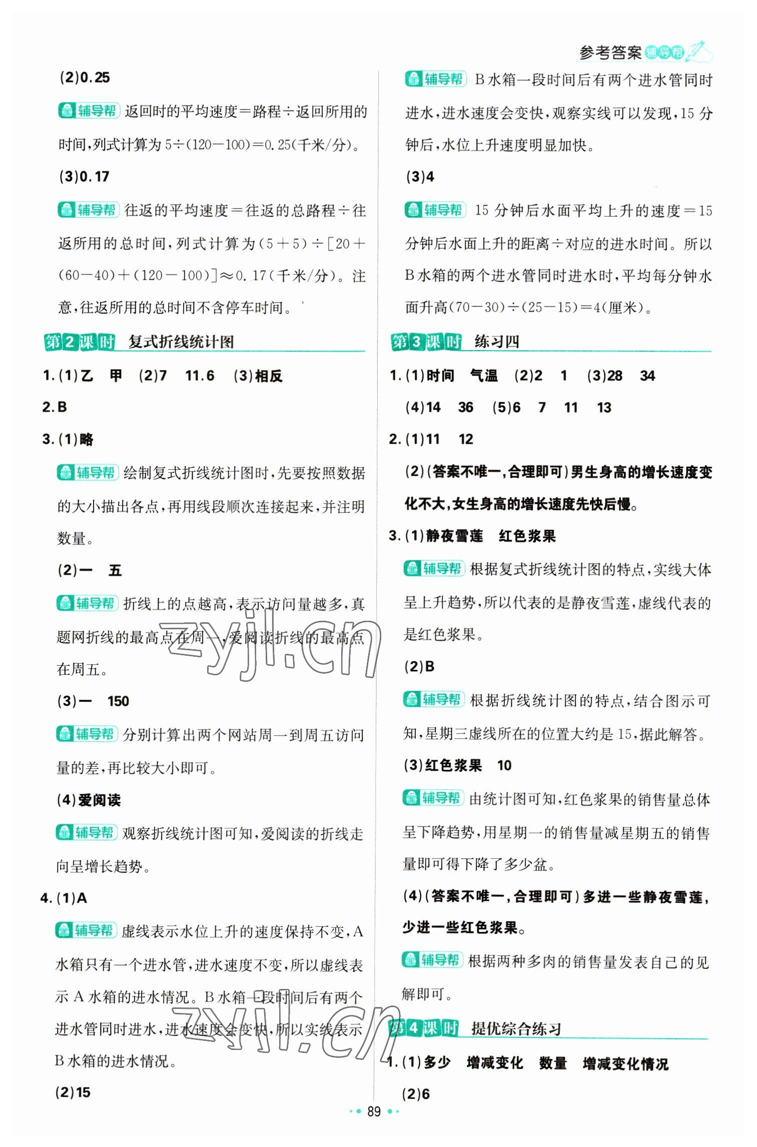 2023年小學(xué)必刷題五年級(jí)數(shù)學(xué)下冊(cè)蘇教版 參考答案第7頁(yè)