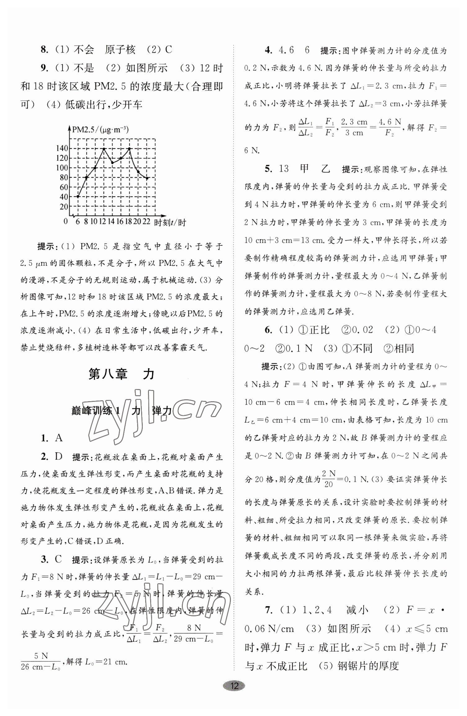 2023年小題狂做八年級物理下冊蘇科版巔峰版 第12頁