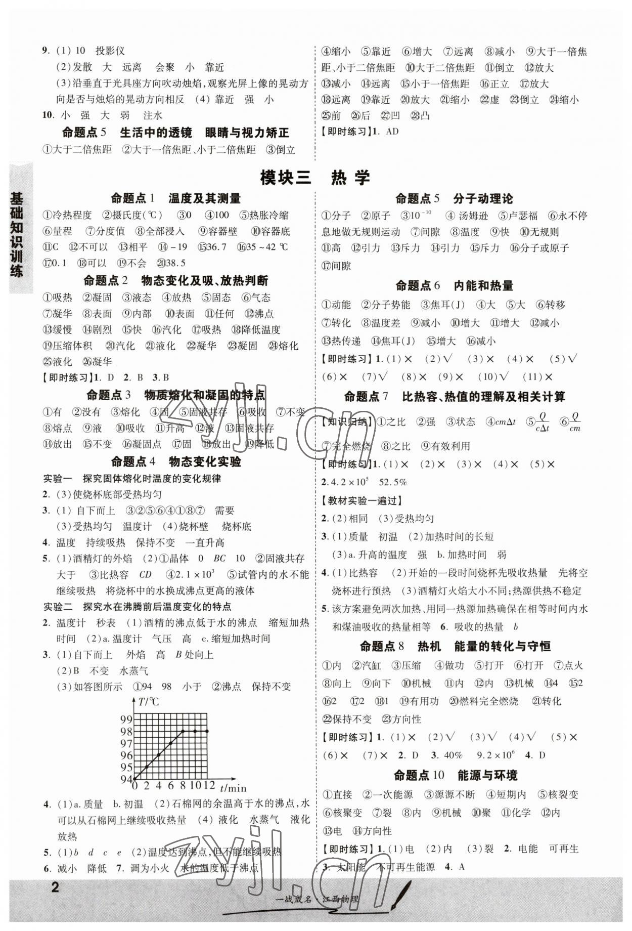 2023年一战成名考前新方案物理江西专版 第2页