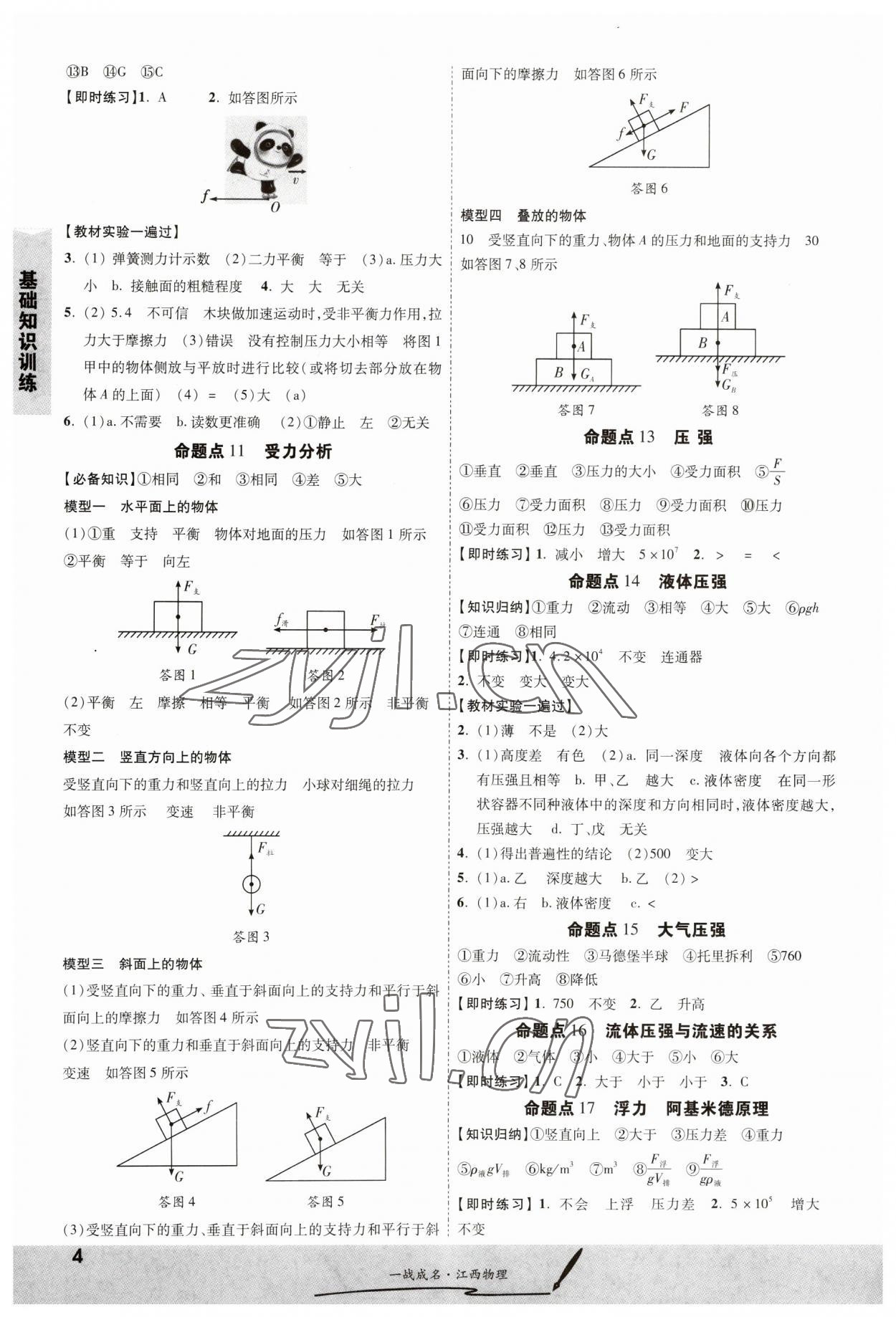 2023年一戰(zhàn)成名考前新方案物理江西專(zhuān)版 第4頁(yè)