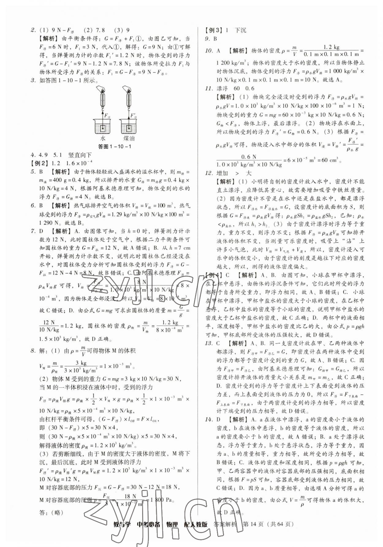 2023年教与学中考必备物理人教版 第14页