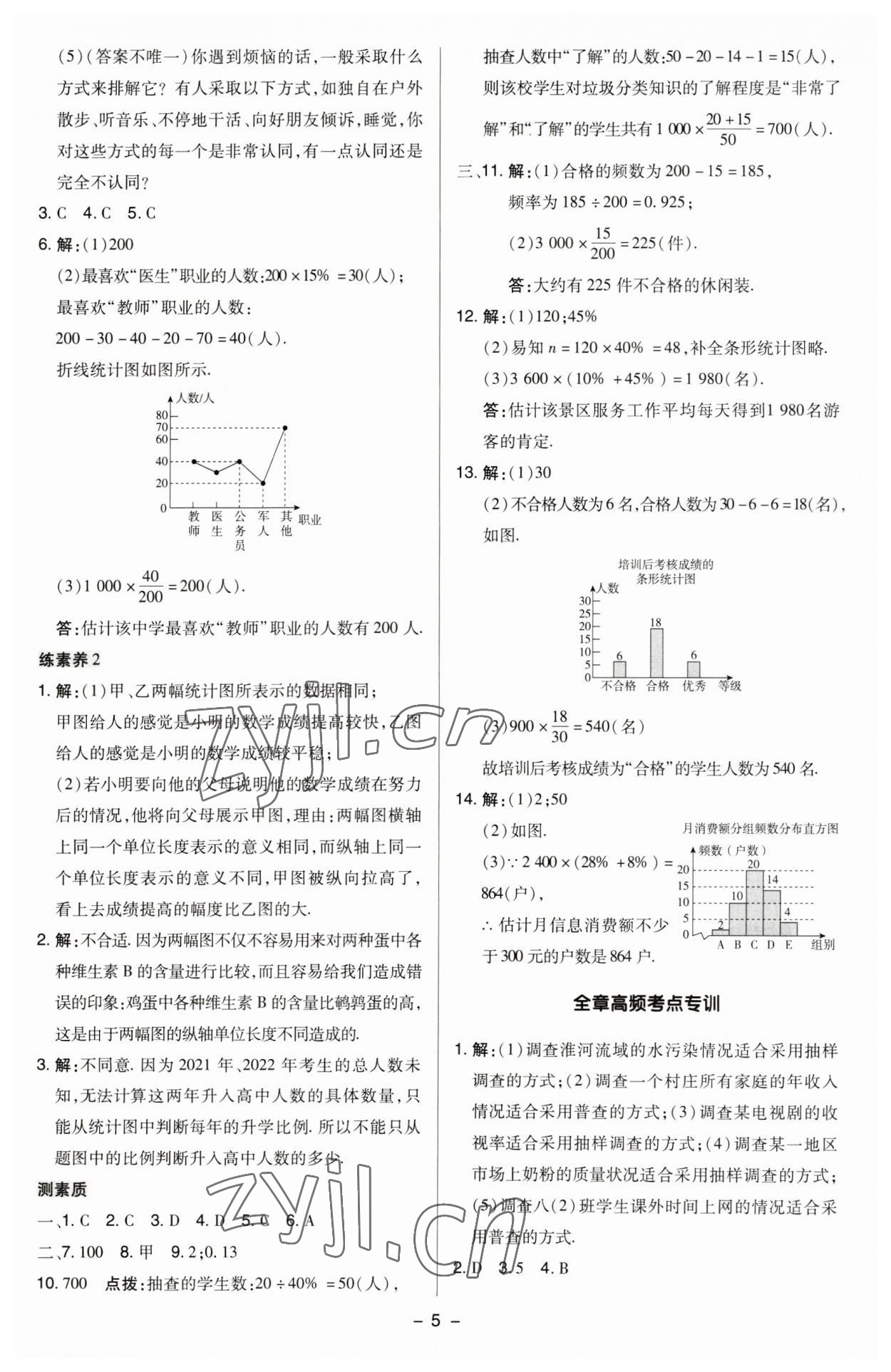 2023年綜合應用創(chuàng)新題典中點八年級數(shù)學下冊蘇科版 參考答案第4頁