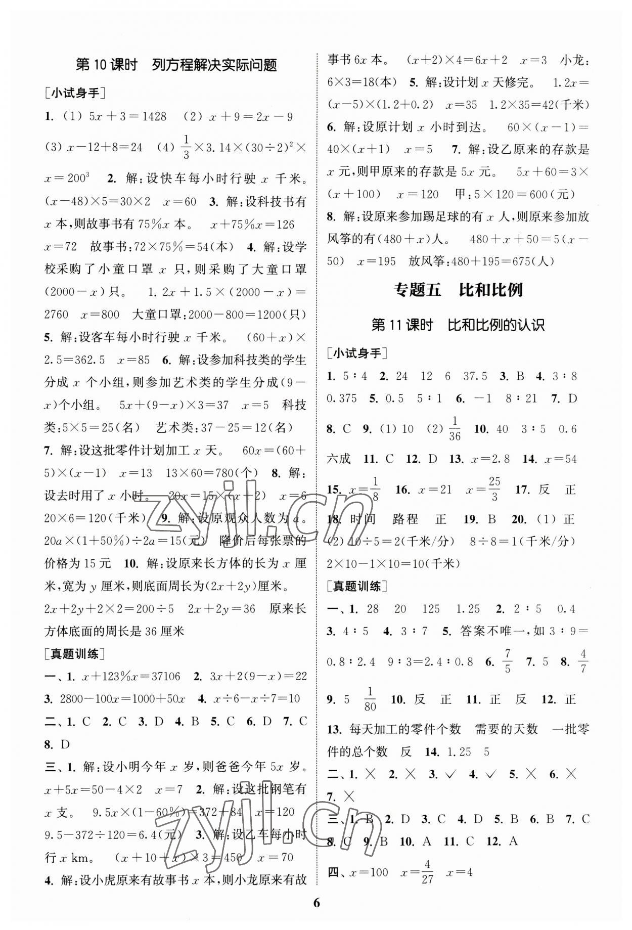 2023年通城1典小学总复习数学人教版 第5页