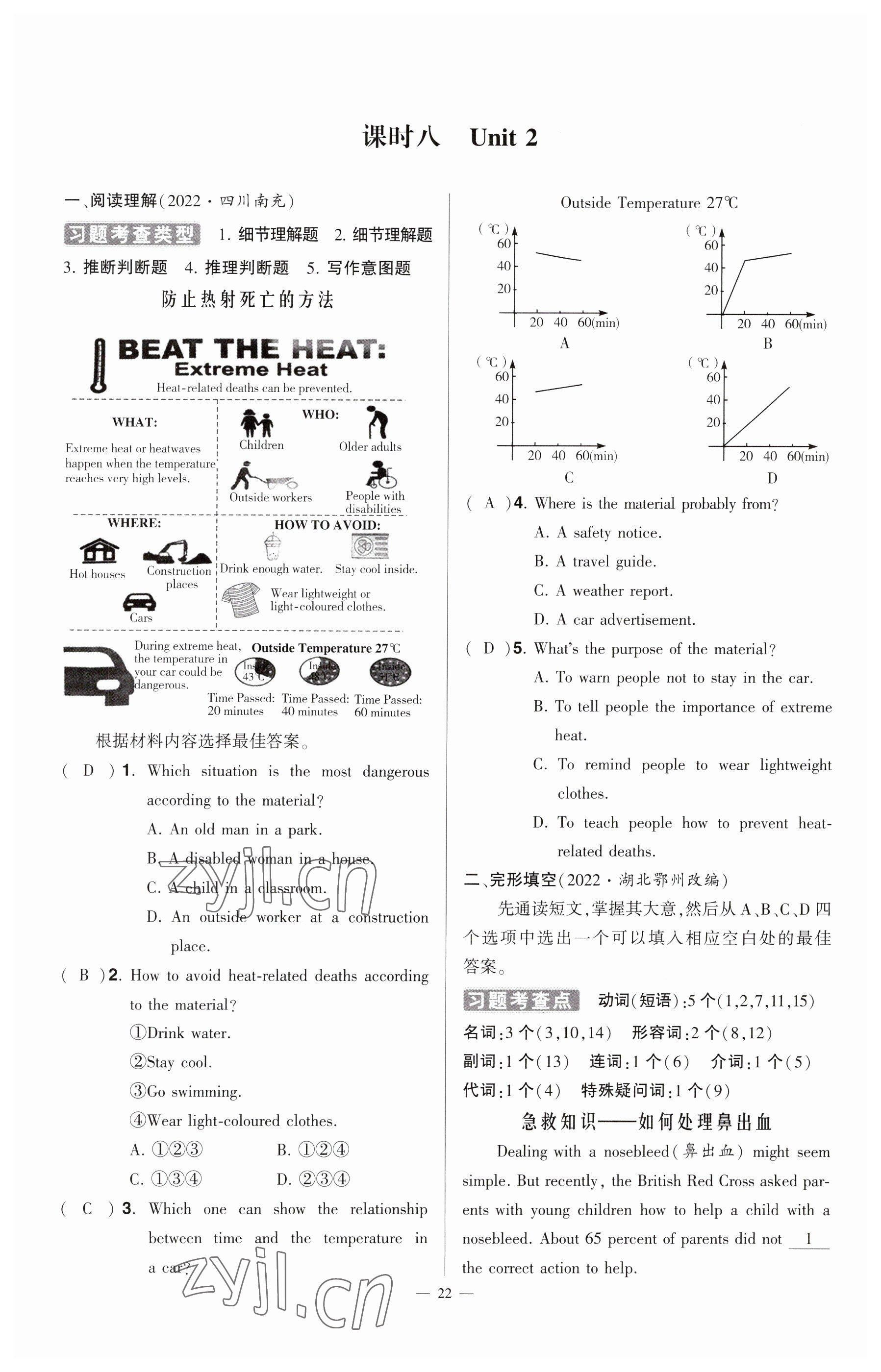 2023年河南中考命題非常解讀英語課標(biāo)版 參考答案第22頁