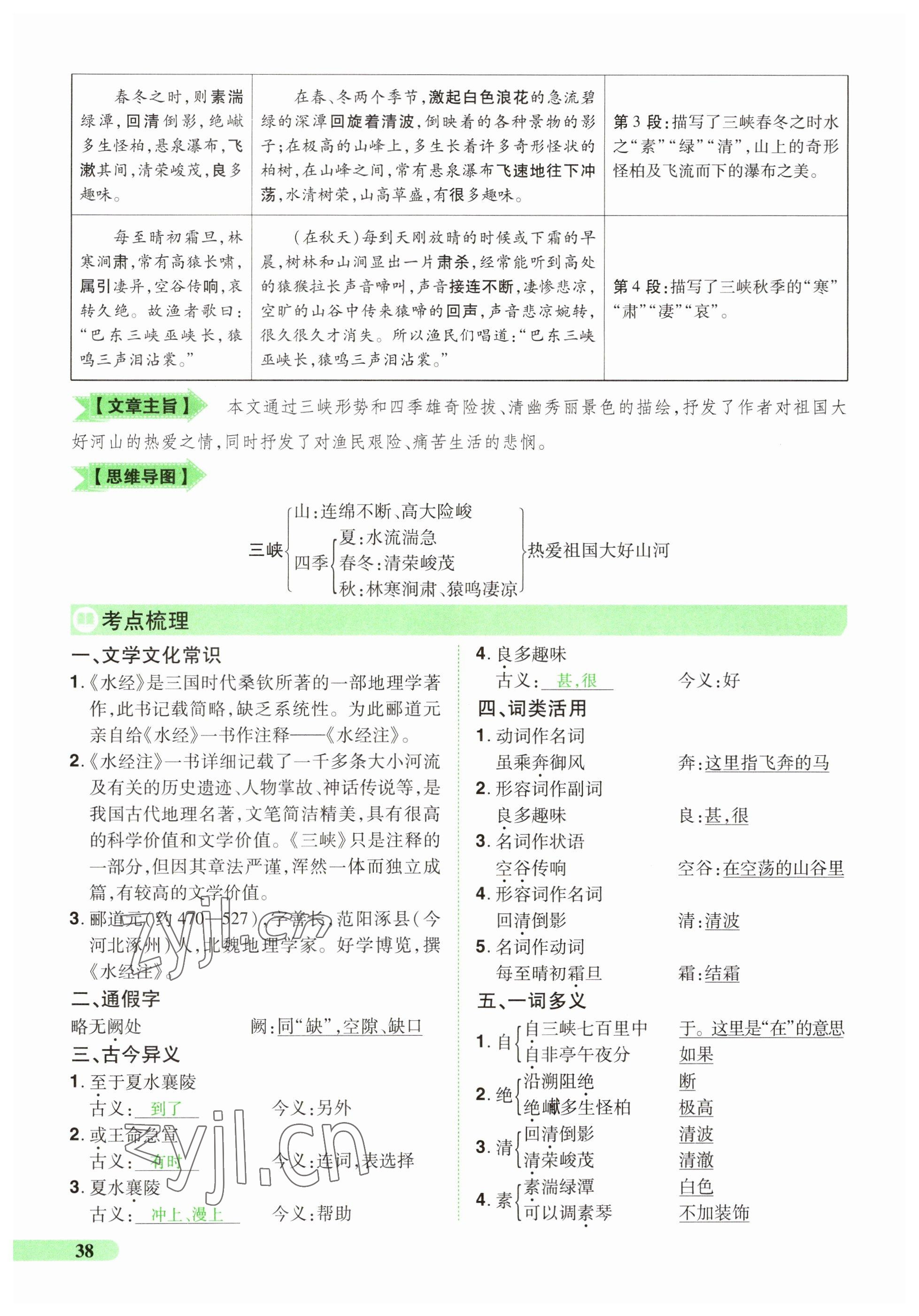 2023年國華教育中考奪冠語文河南專版 參考答案第38頁