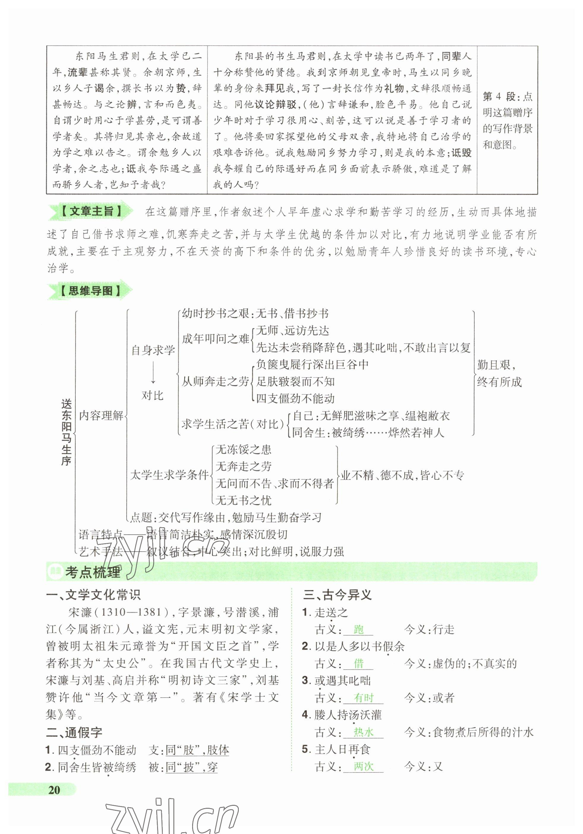 2023年國華教育中考奪冠語文河南專版 參考答案第20頁