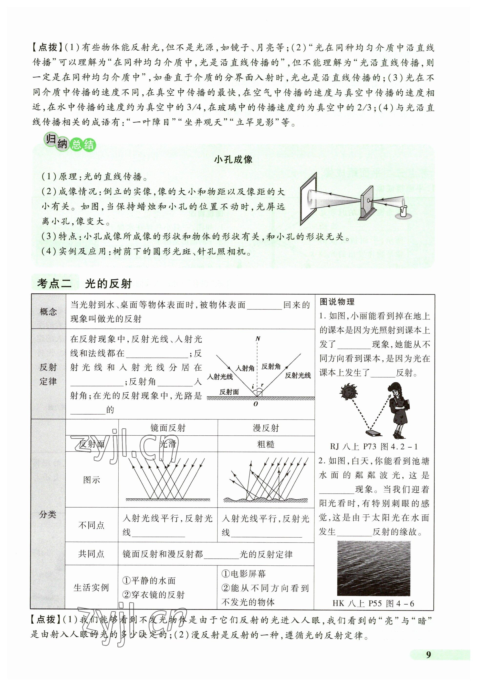 2023年國華教育中考奪冠物理河南專版 參考答案第9頁