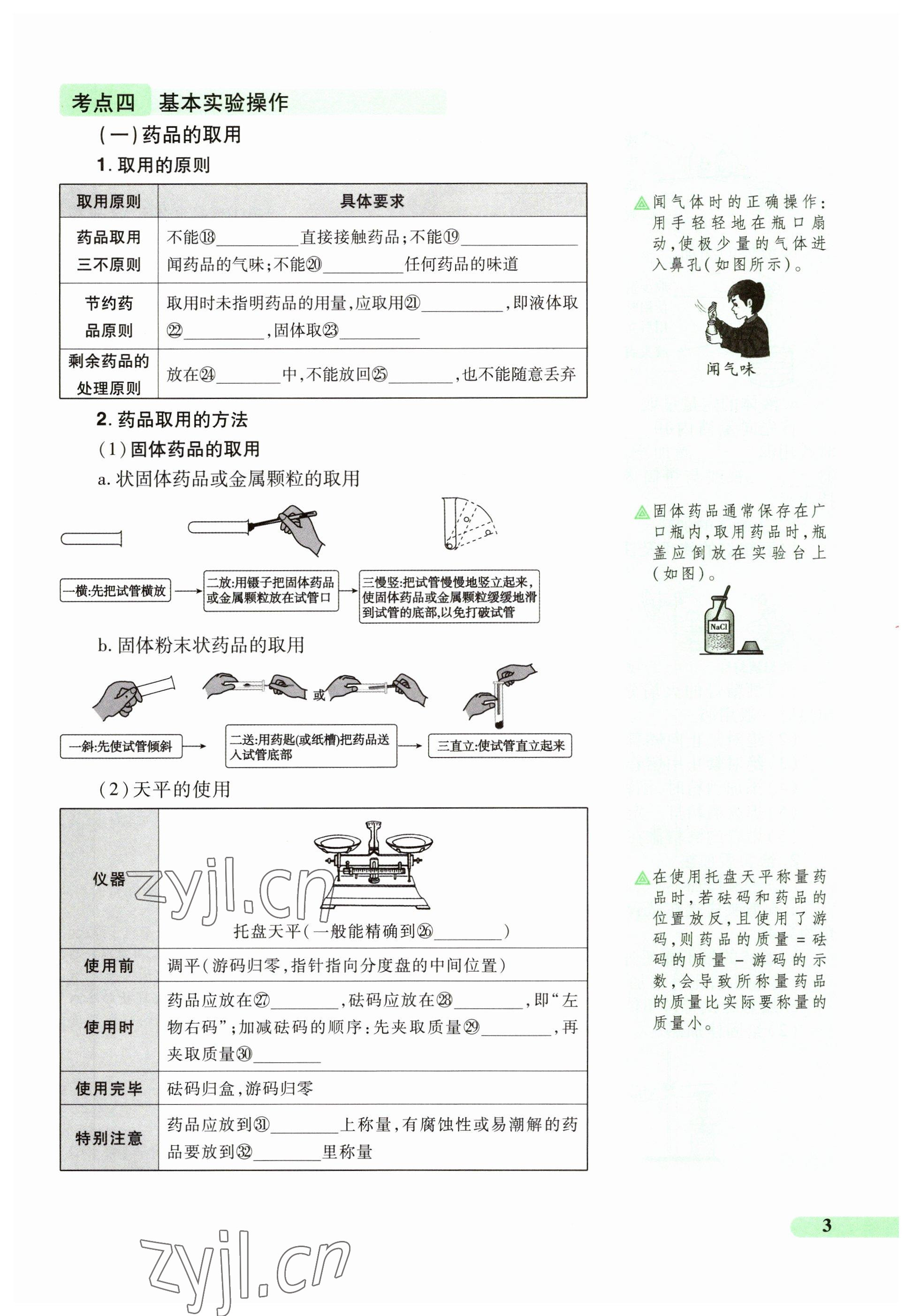 2023年國華教育中考奪冠化學河南專版 參考答案第3頁
