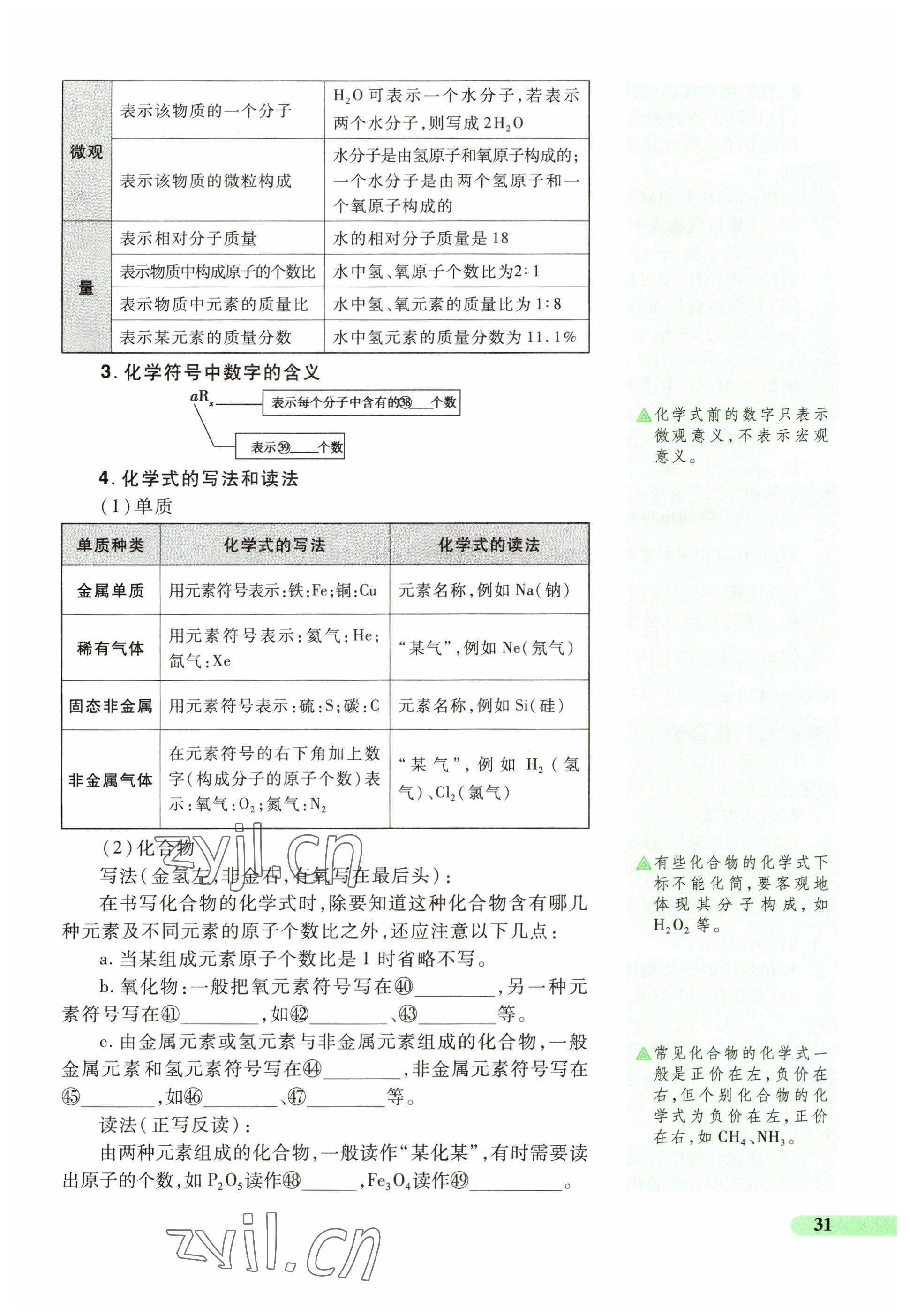 2023年國華教育中考奪冠化學河南專版 參考答案第31頁