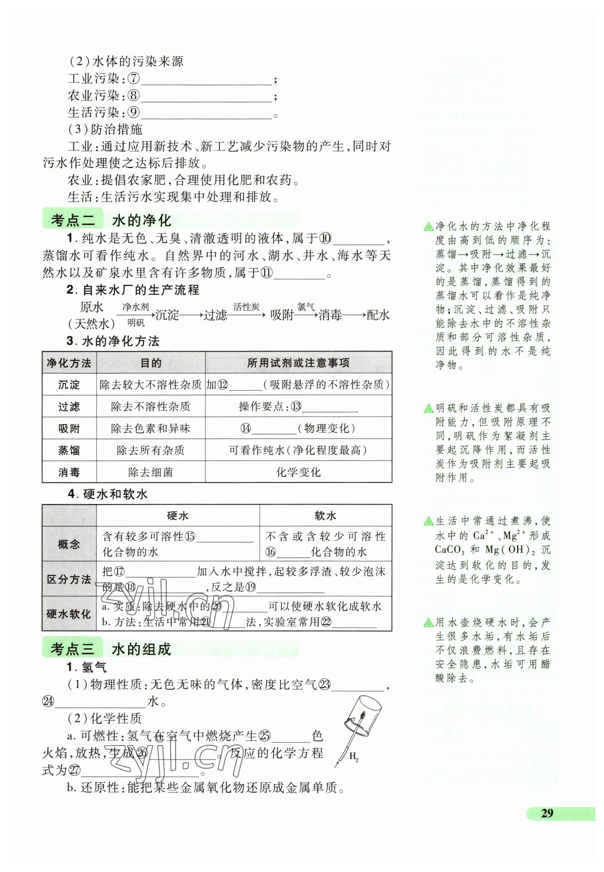 2023年國華教育中考奪冠化學河南專版 參考答案第29頁