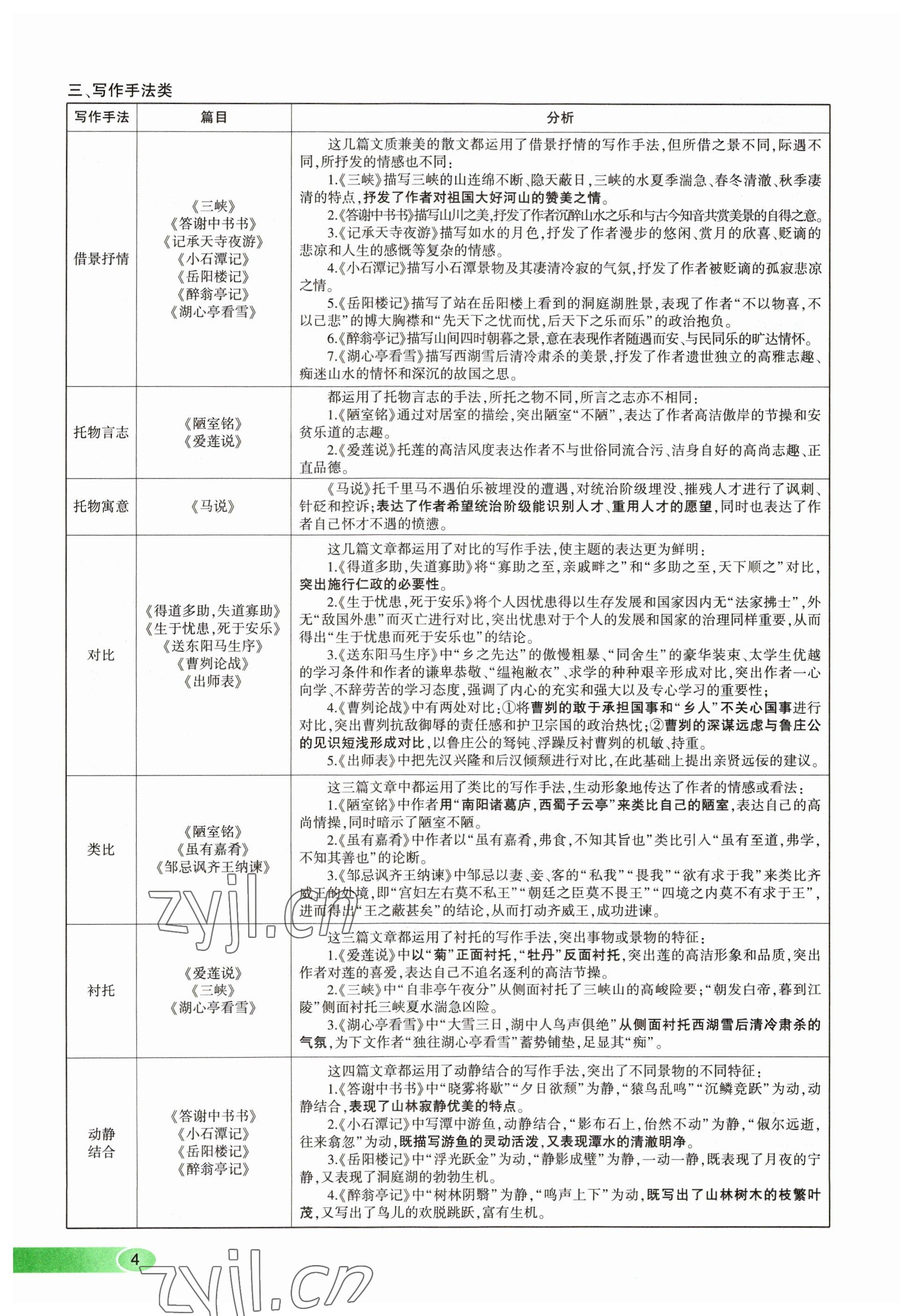 2023年河南中考命題非常解讀語文 參考答案第4頁