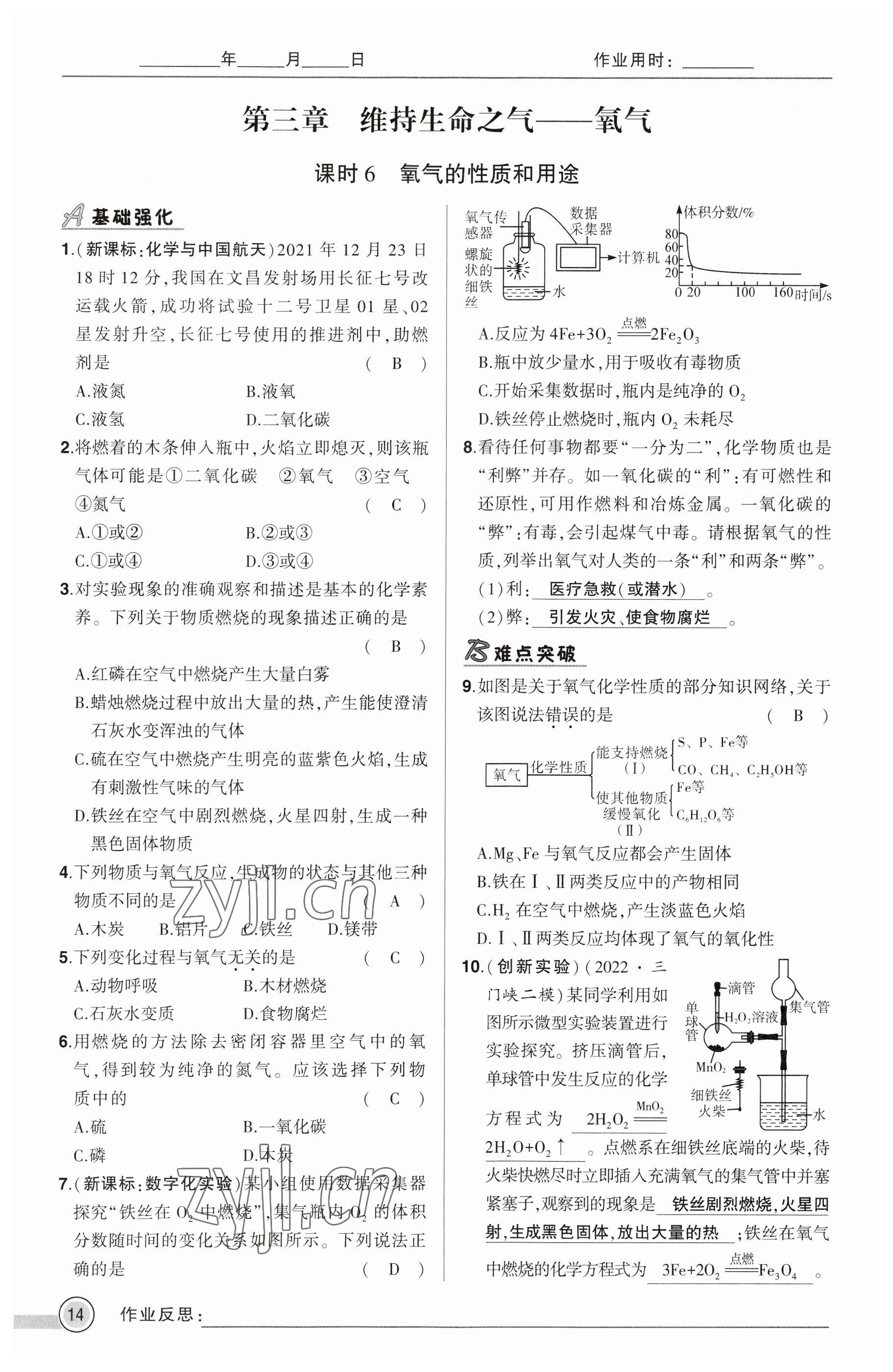 2023年河南中考命題非常解讀化學(xué) 參考答案第14頁