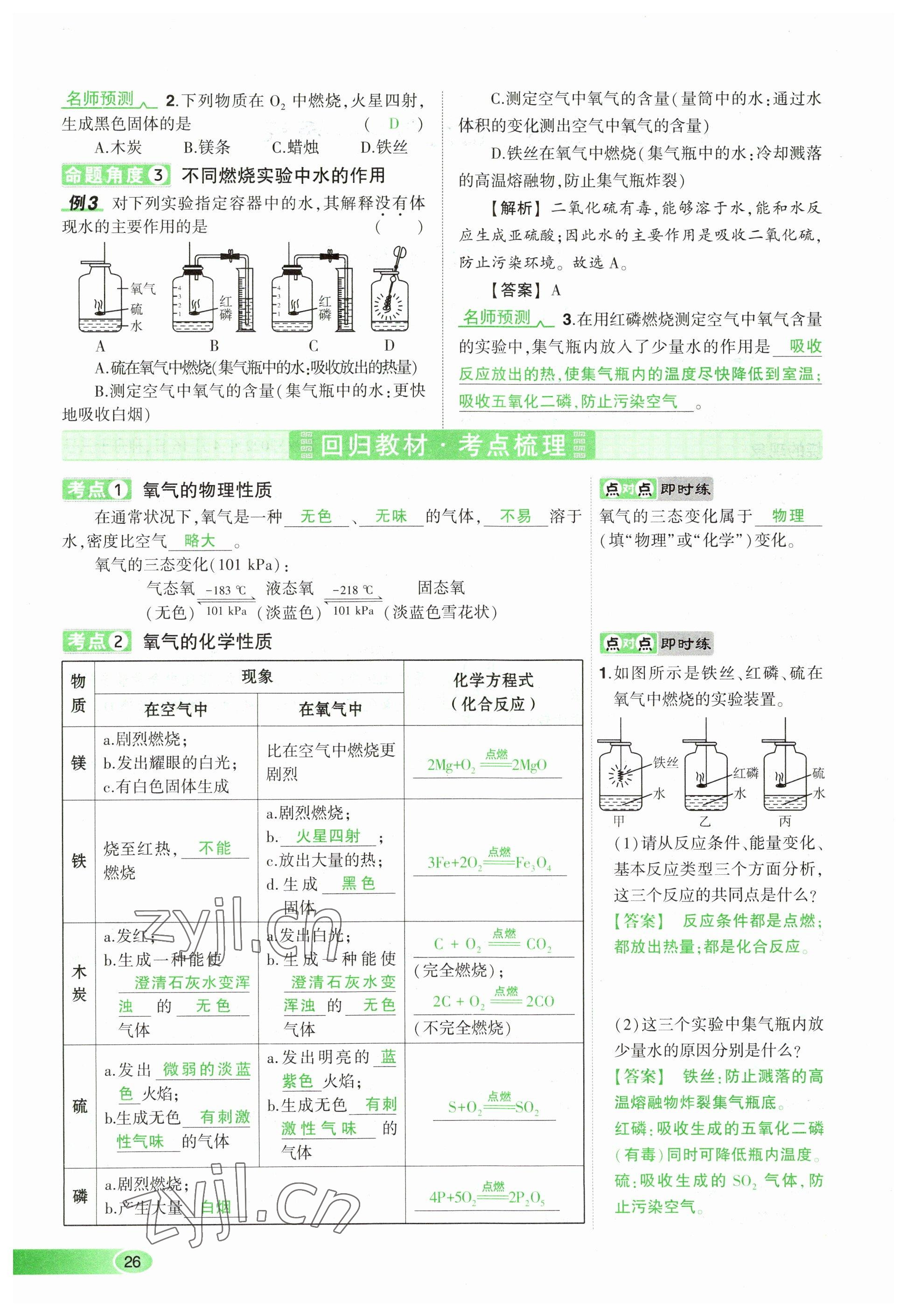 2023年河南中考命題非常解讀化學(xué) 參考答案第26頁