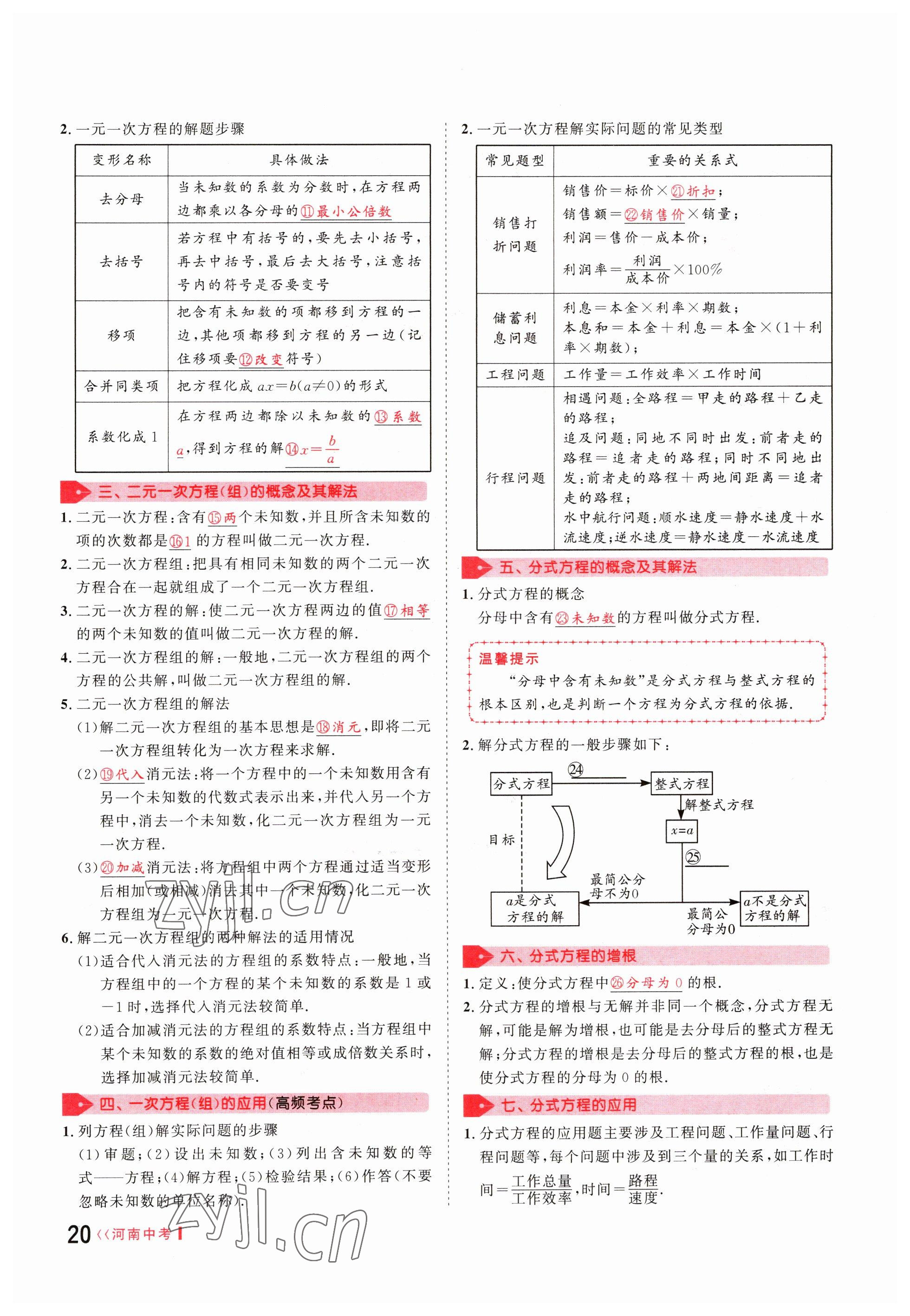 2023年硕源教育中考总复习名师解密数学河南专版 参考答案第19页