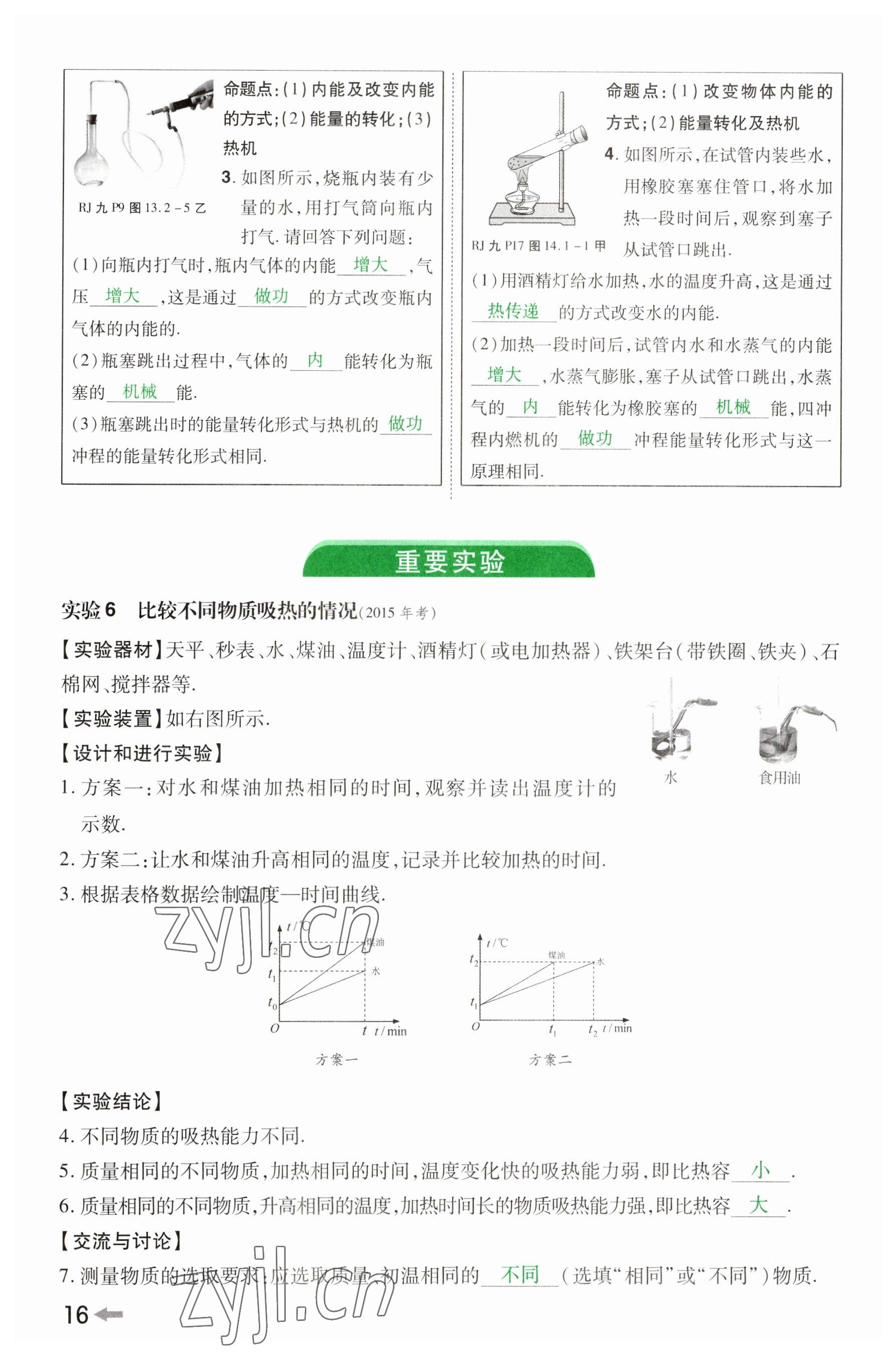 2023年領(lǐng)揚文化中考研究物理河南專版 參考答案第15頁