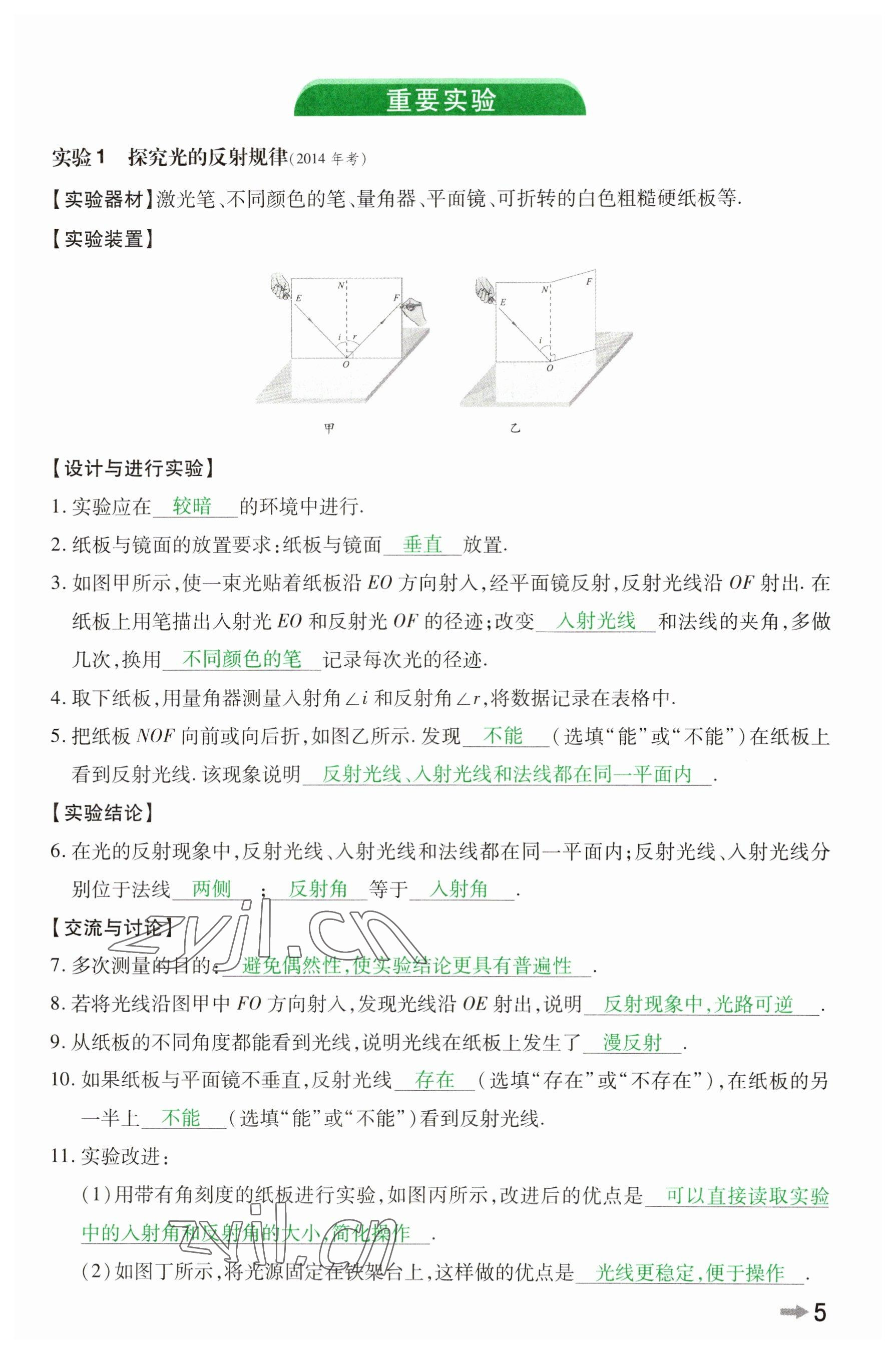 2023年領(lǐng)揚(yáng)文化中考研究物理河南專版 參考答案第4頁